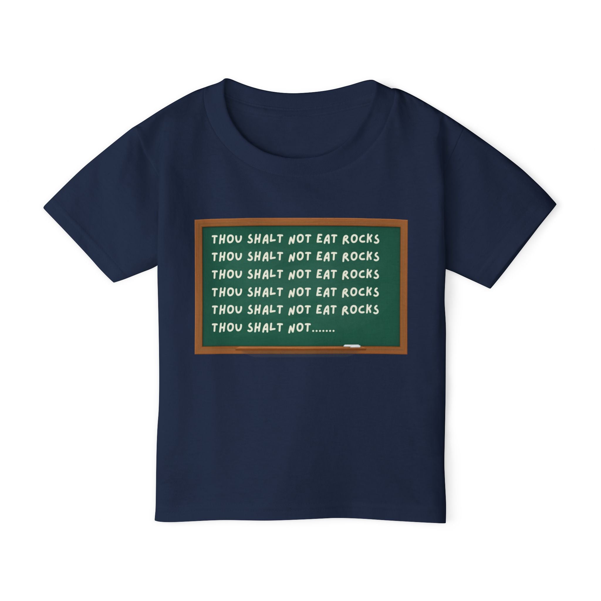 Toddler Tee: Thou Shalt Not Eat Rocks