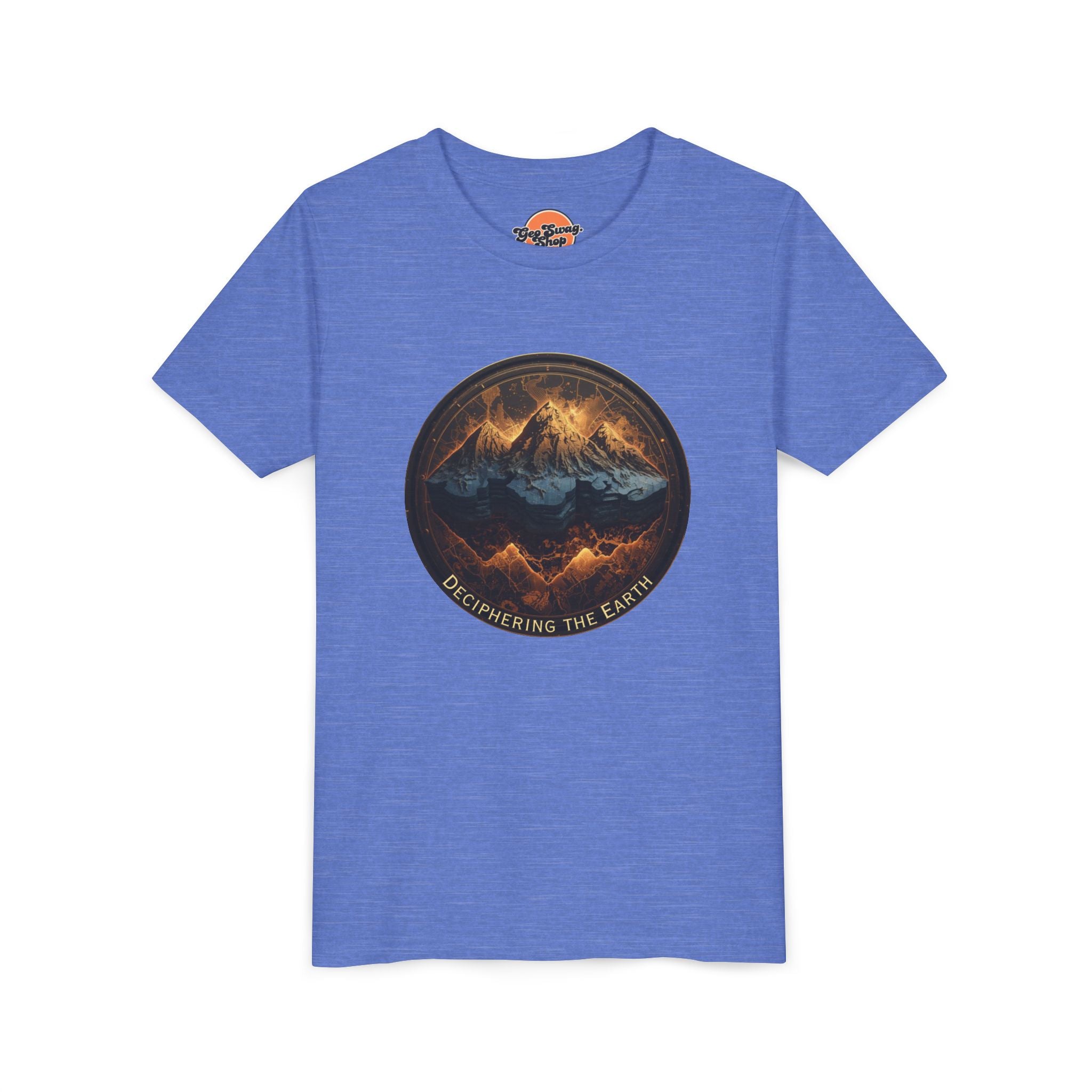 Heather Columbia Blue Baby Geology T-Shirt: Tiny Geologist Infant Tee V2