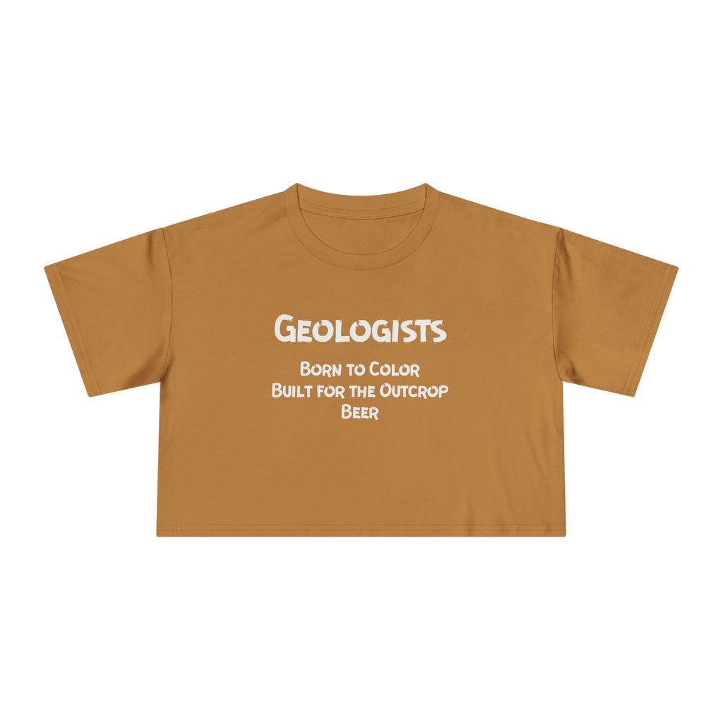 Navy Women's Geology T-Shirt -  Born to Color, Outcrop, Beer