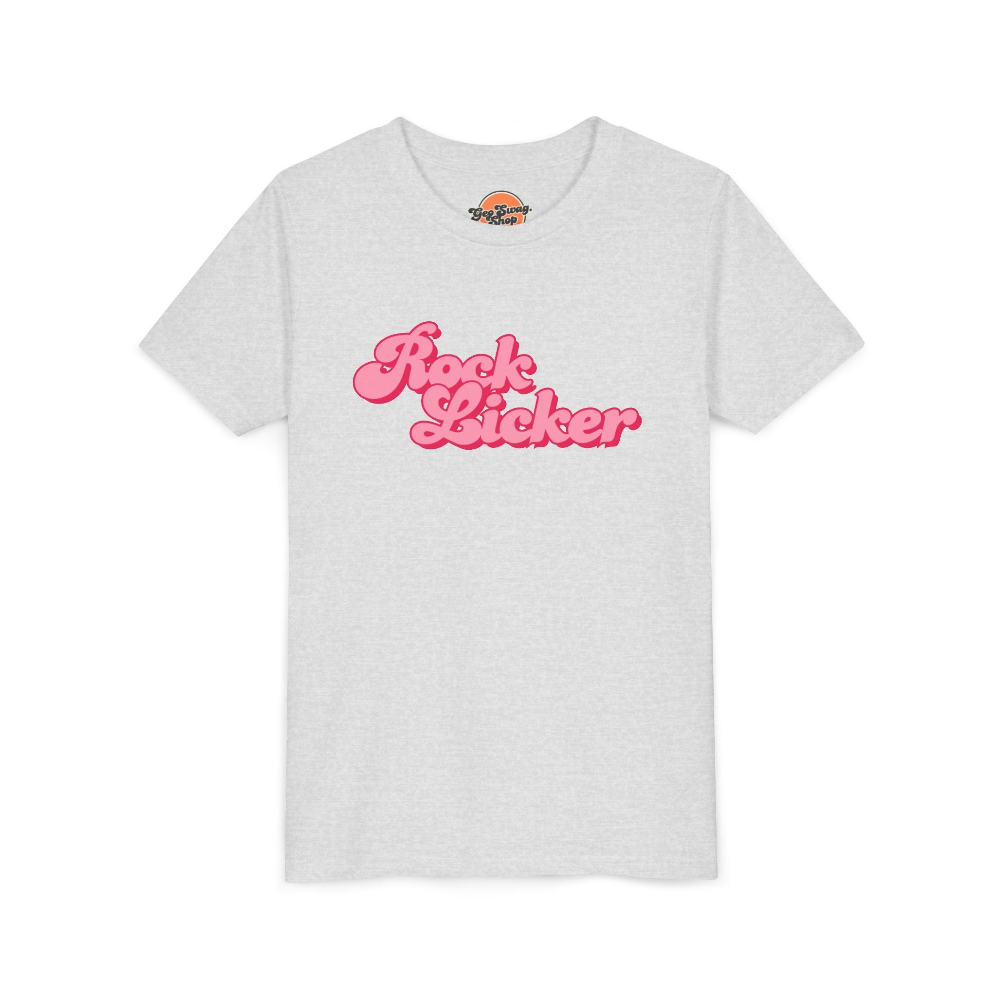 Youth Tee: Rock Licker Pink Text