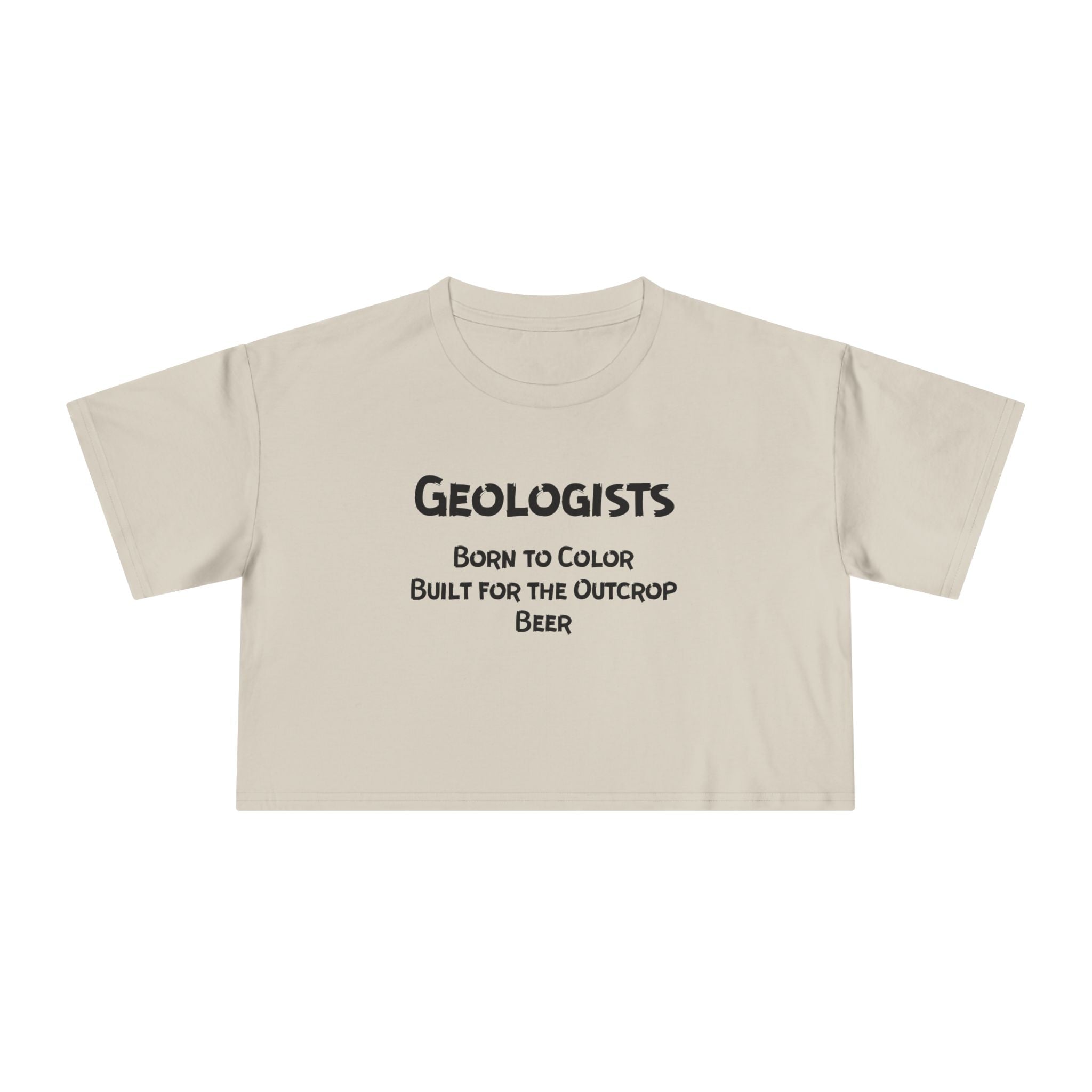 Pale Pink Women's Geology T-Shirt -  Born to Color, Outcrop, Beer