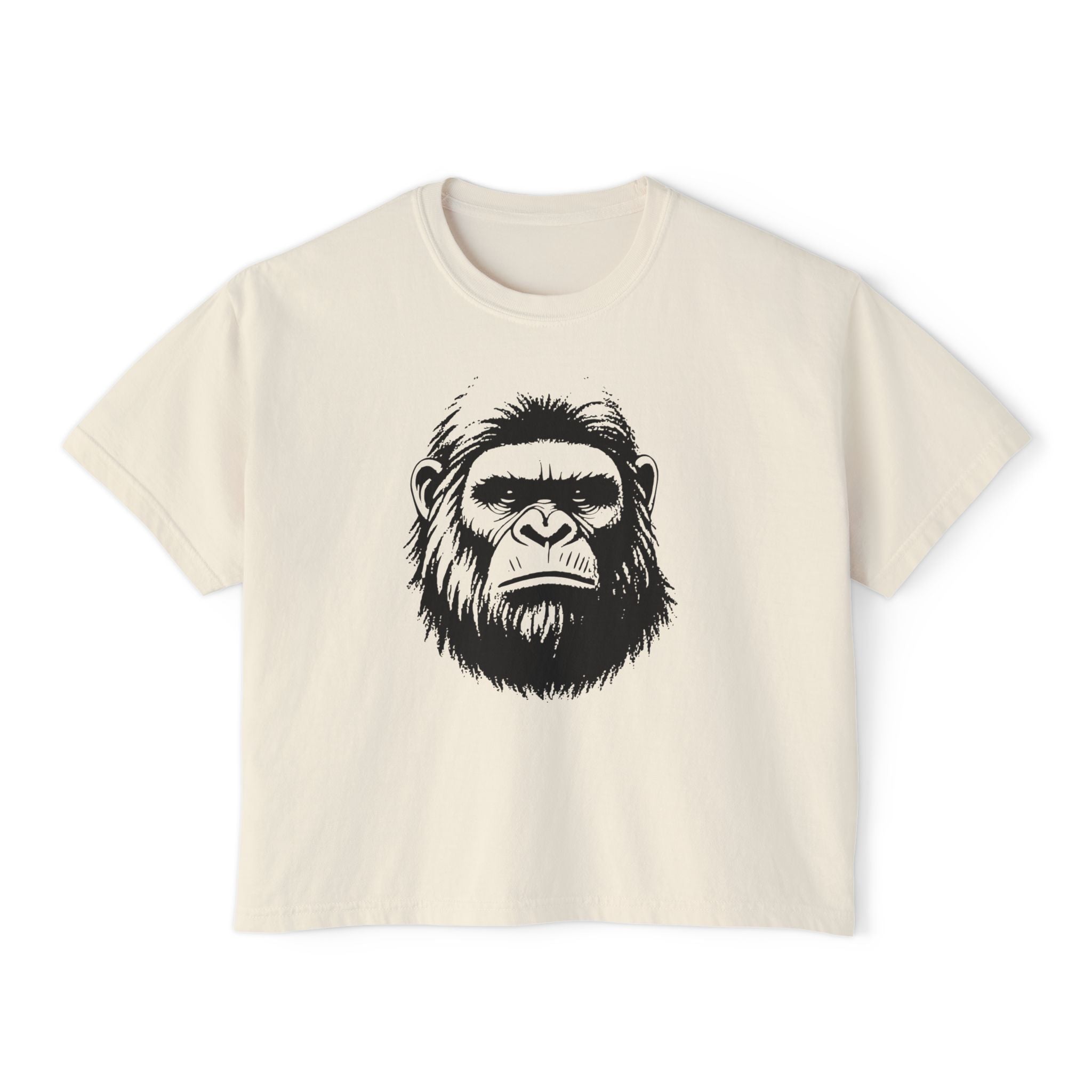 Boxy Tee: Face of Bigfoot