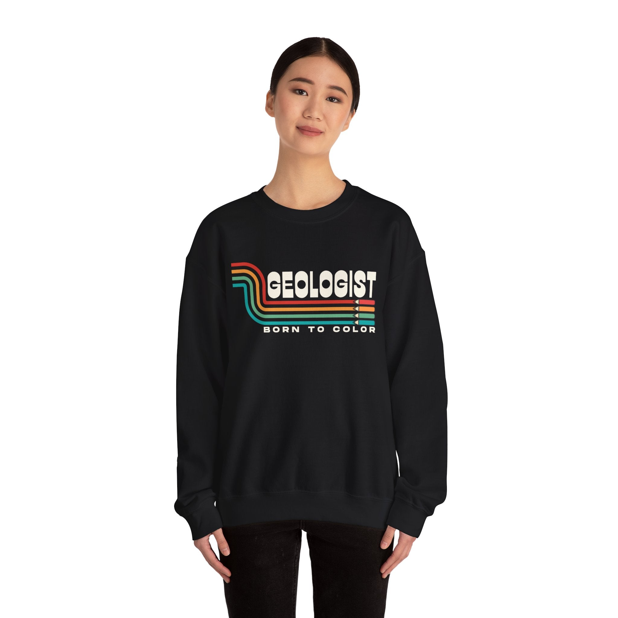 Sweatshirt Crewneck: Geologist - Born to Color