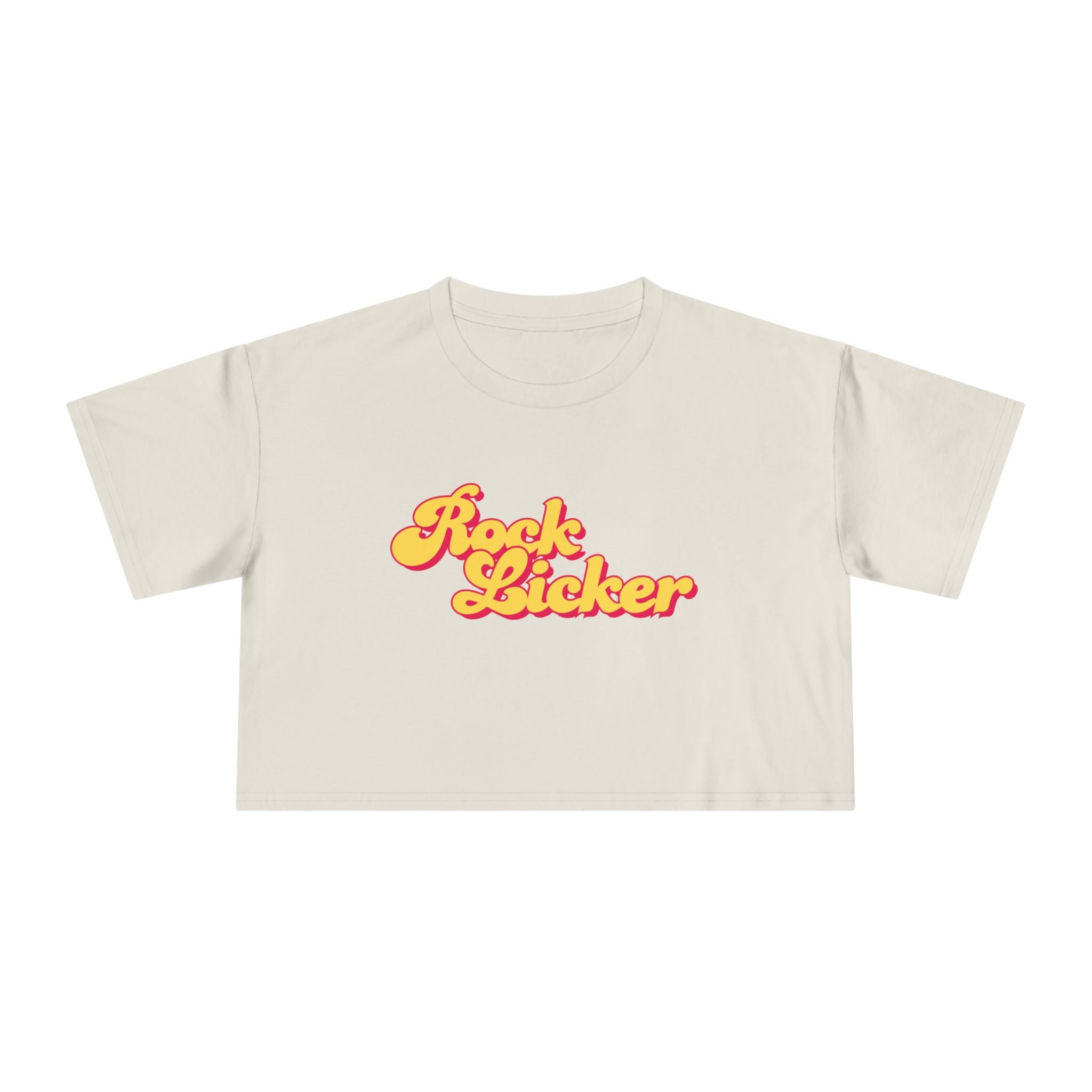 Orchid Women's Geology T-Shirt -  Rock Licker Yellow Text