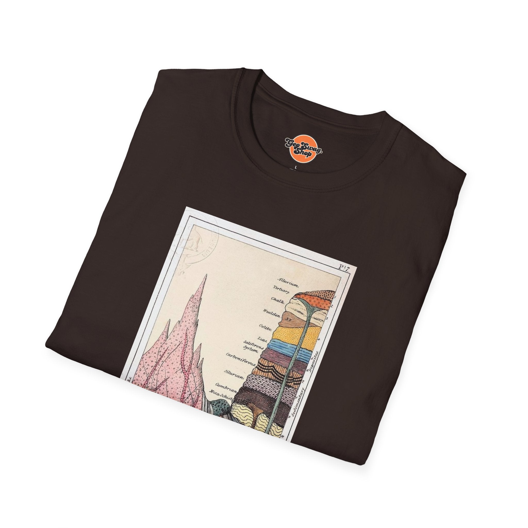 Graphic Tee: Historic Collections - Gideon Mantell Geologic Strata 1838