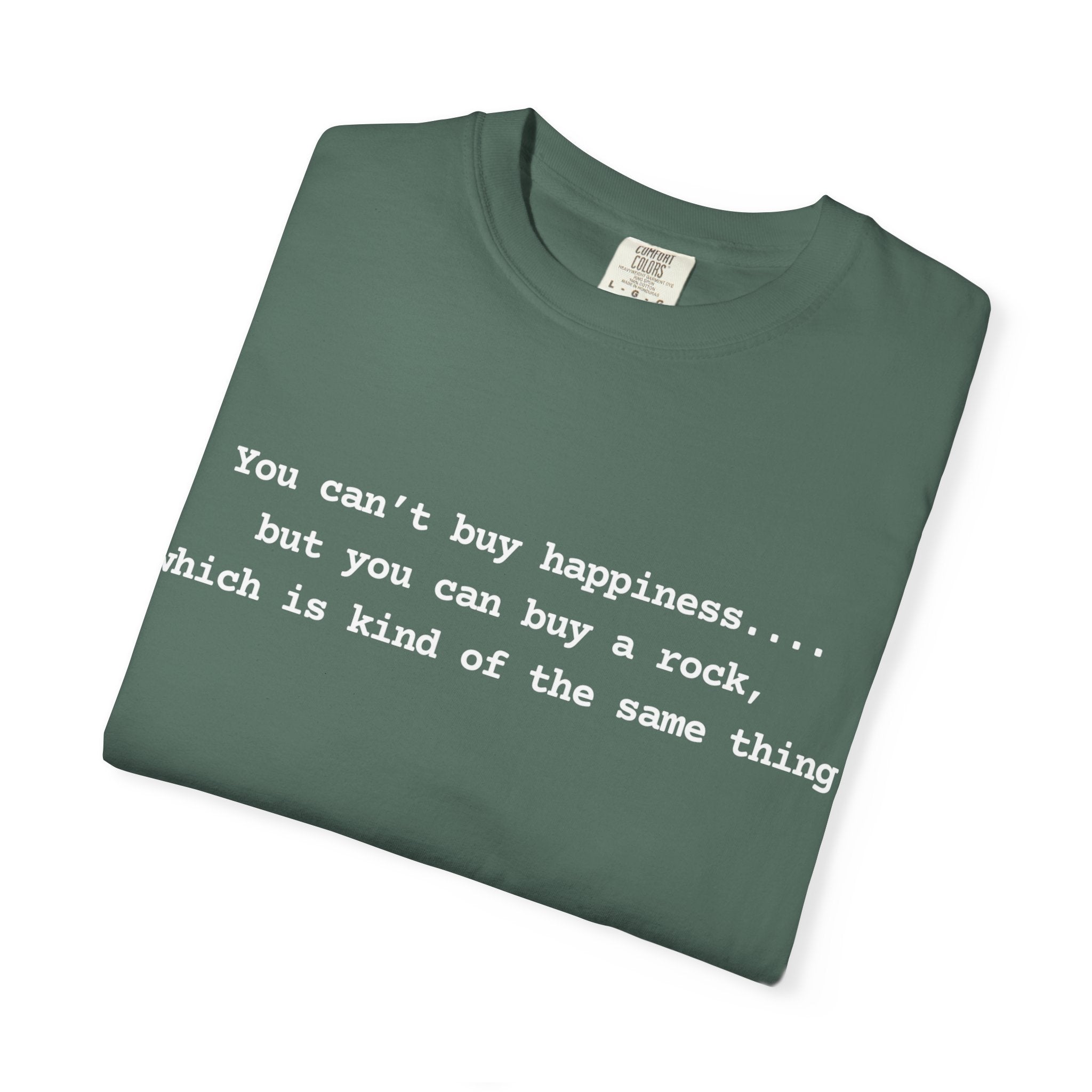 Pepper Funny Geology T-Shirt: You can't buy happiness, but you can buy a rock