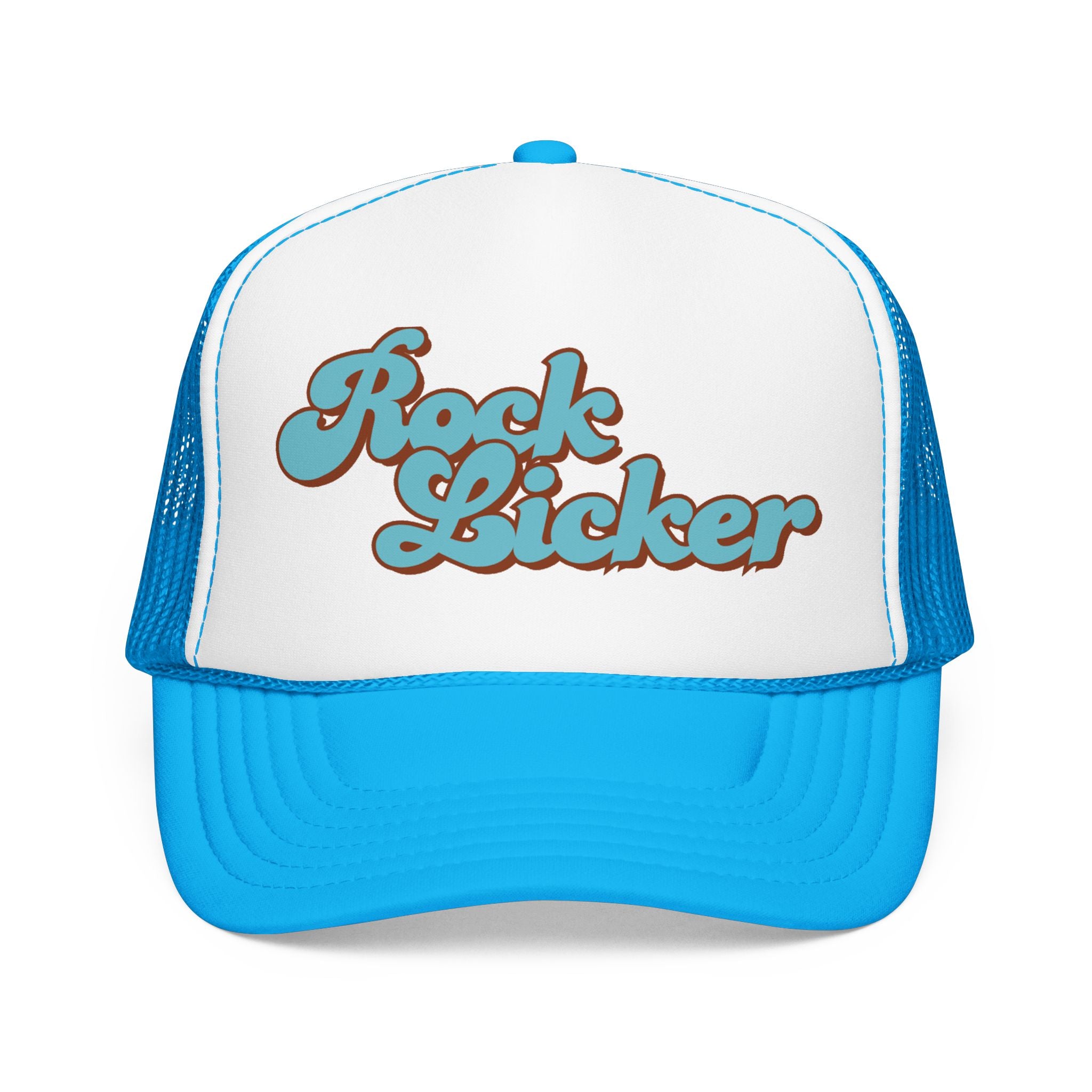 Trucker Hat: Rock Licker (blue text)