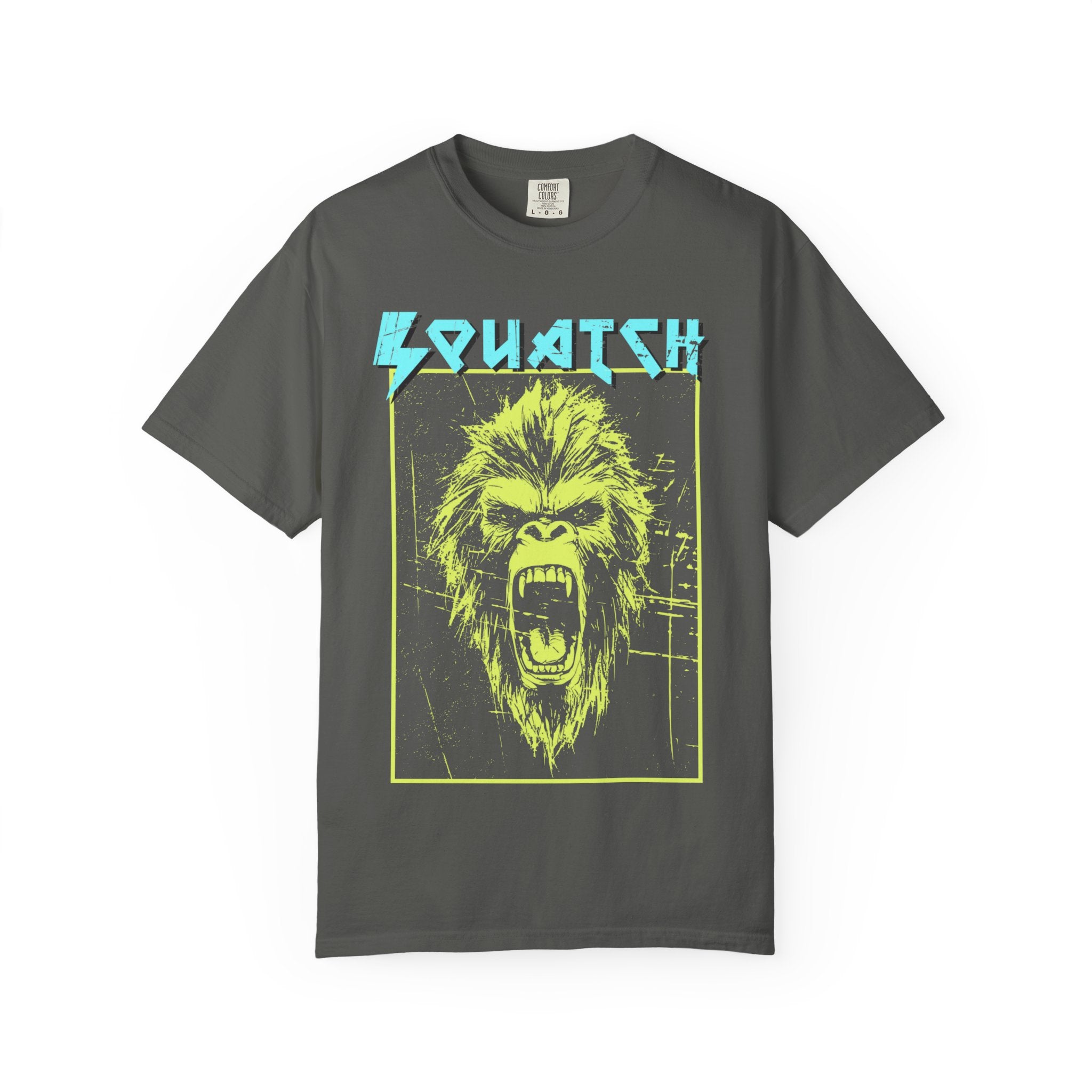 Black Funny Geology T-Shirt: Squatch Scream