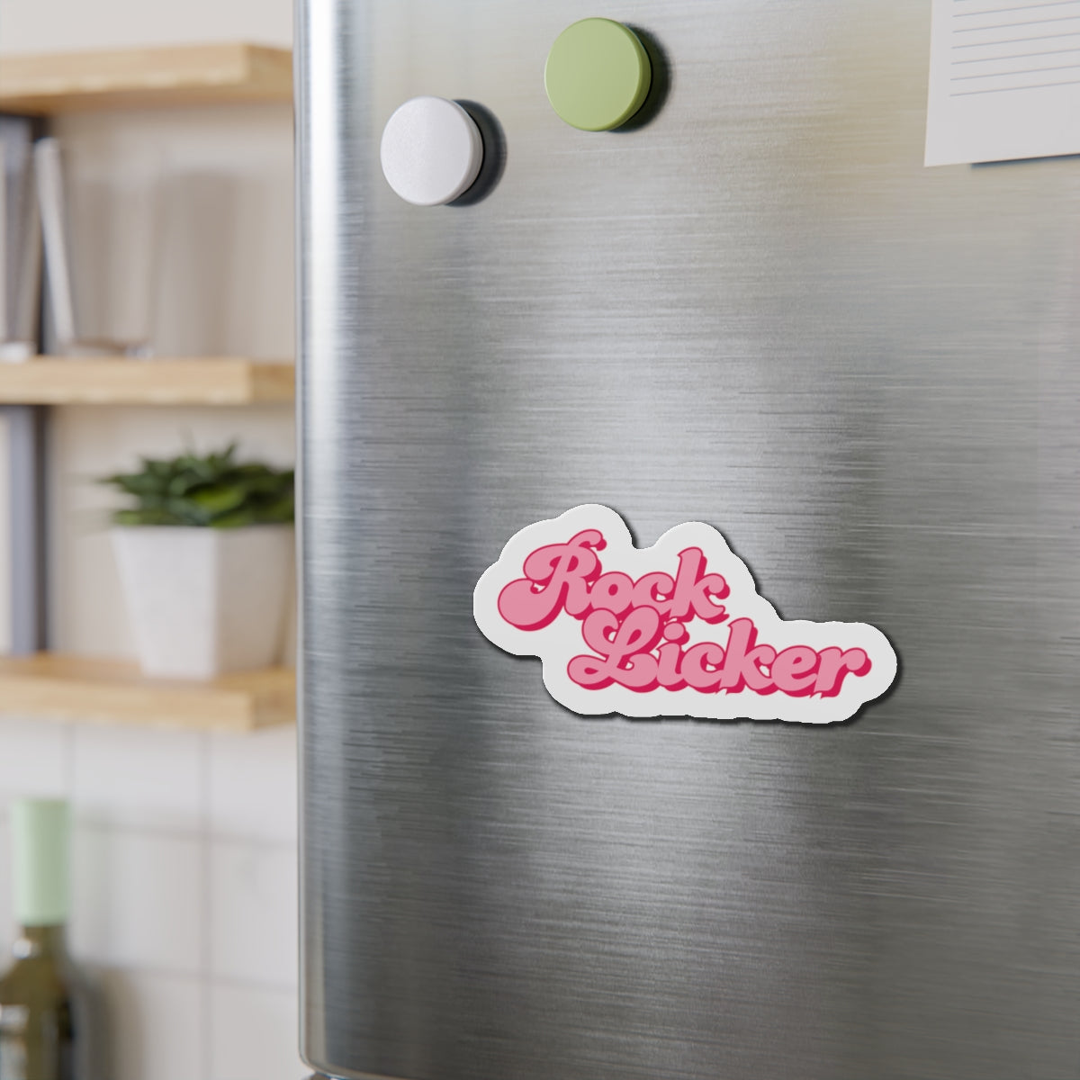 Magnet: Rock Licker Die-Cut Pink