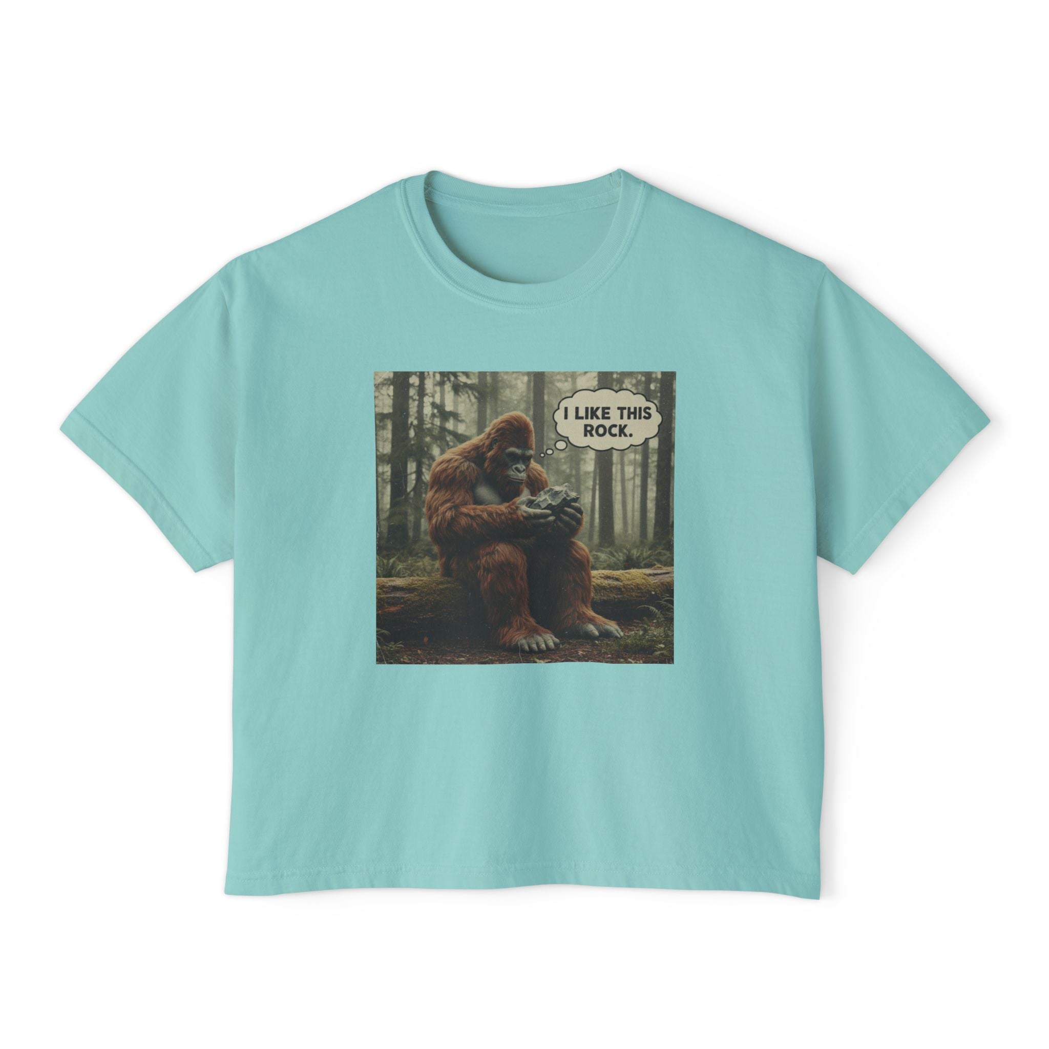 Boxy Tee: Bigfoot - I like this Rock
