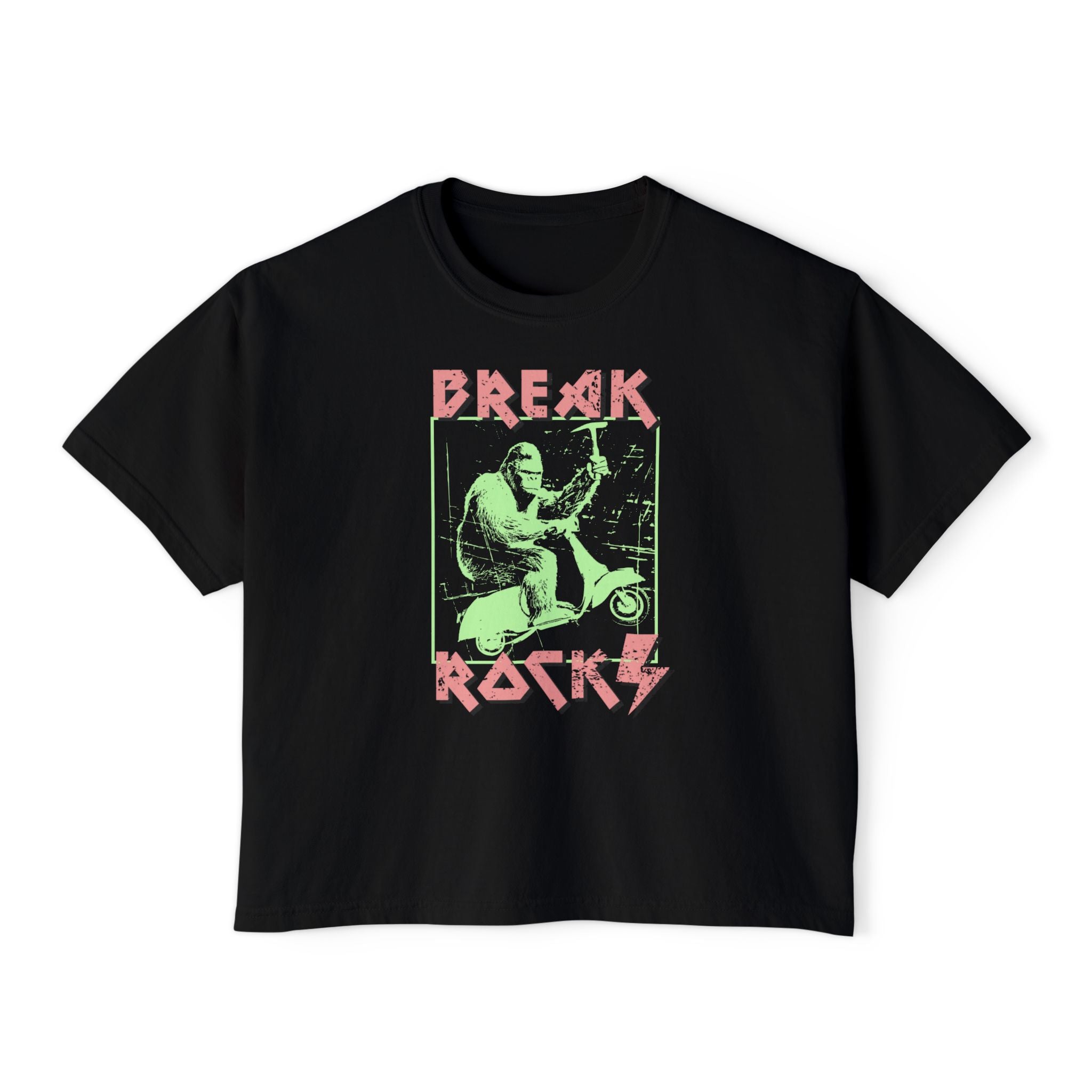 Black Women's Geology T-Shirt -  Bigfoot - Break Rocks