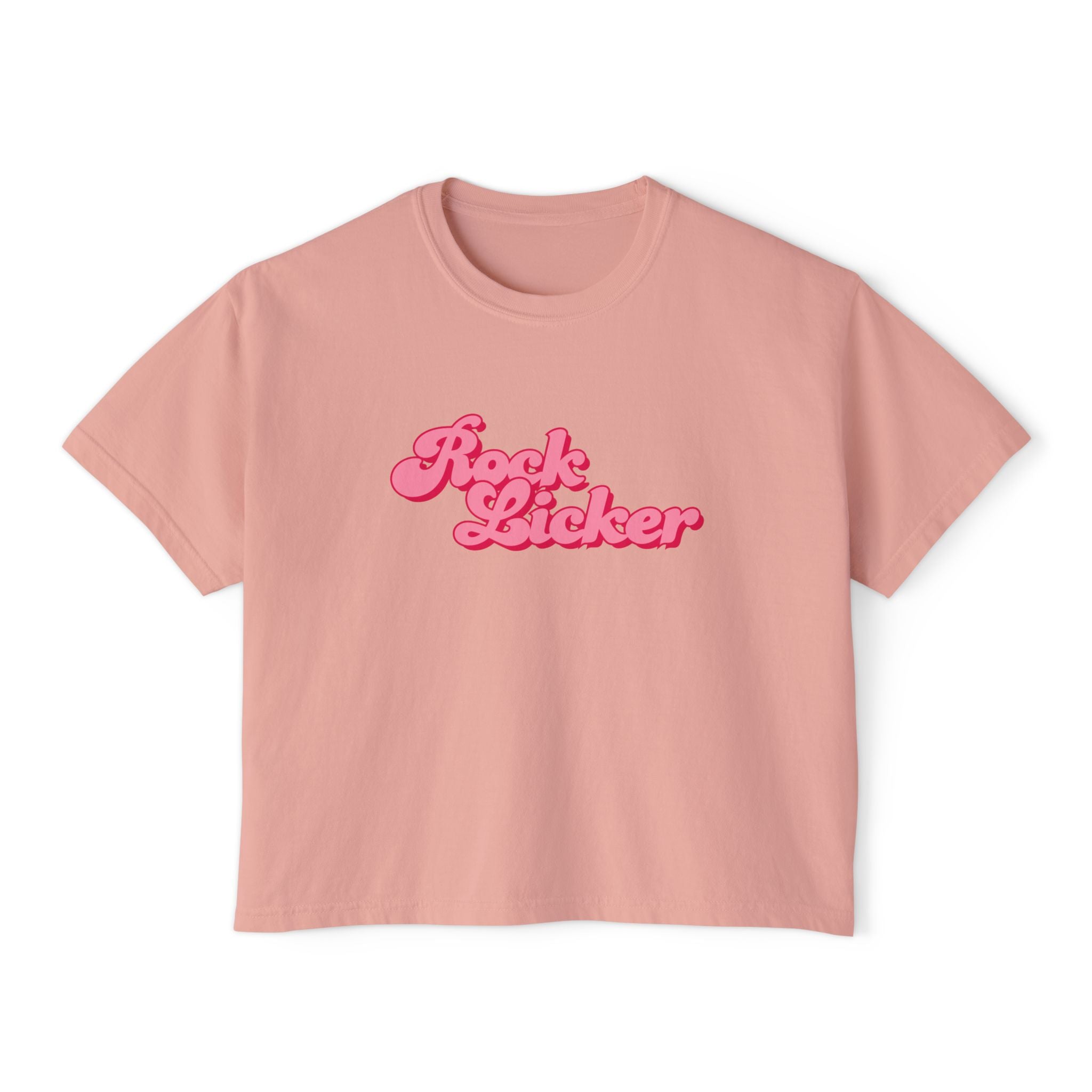 Orchid Women's Geology T-Shirt -  Rock Licker Pink Text