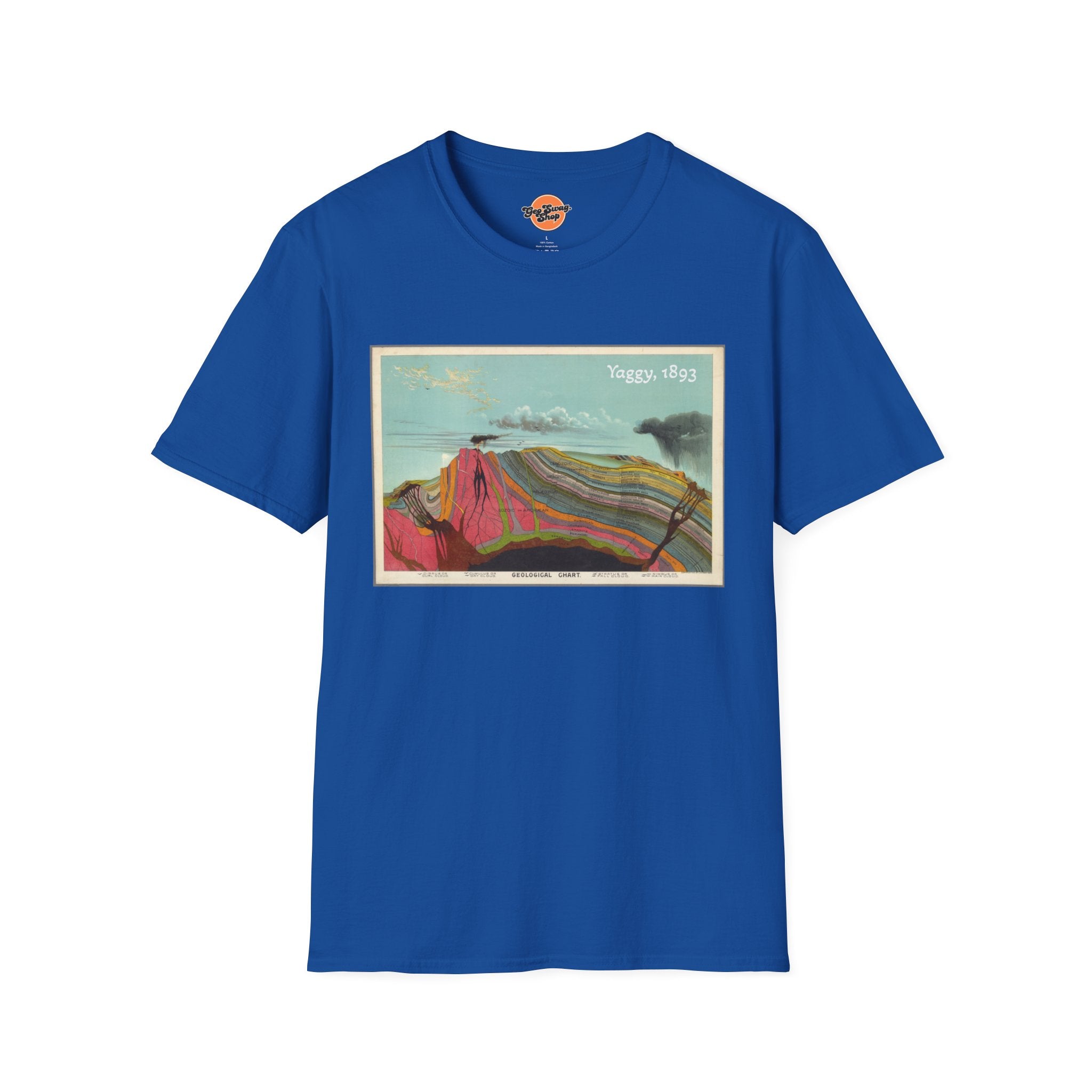 Graphic Tee: Historic Collections - Levi Yaggy Geology Cross Section 1893
