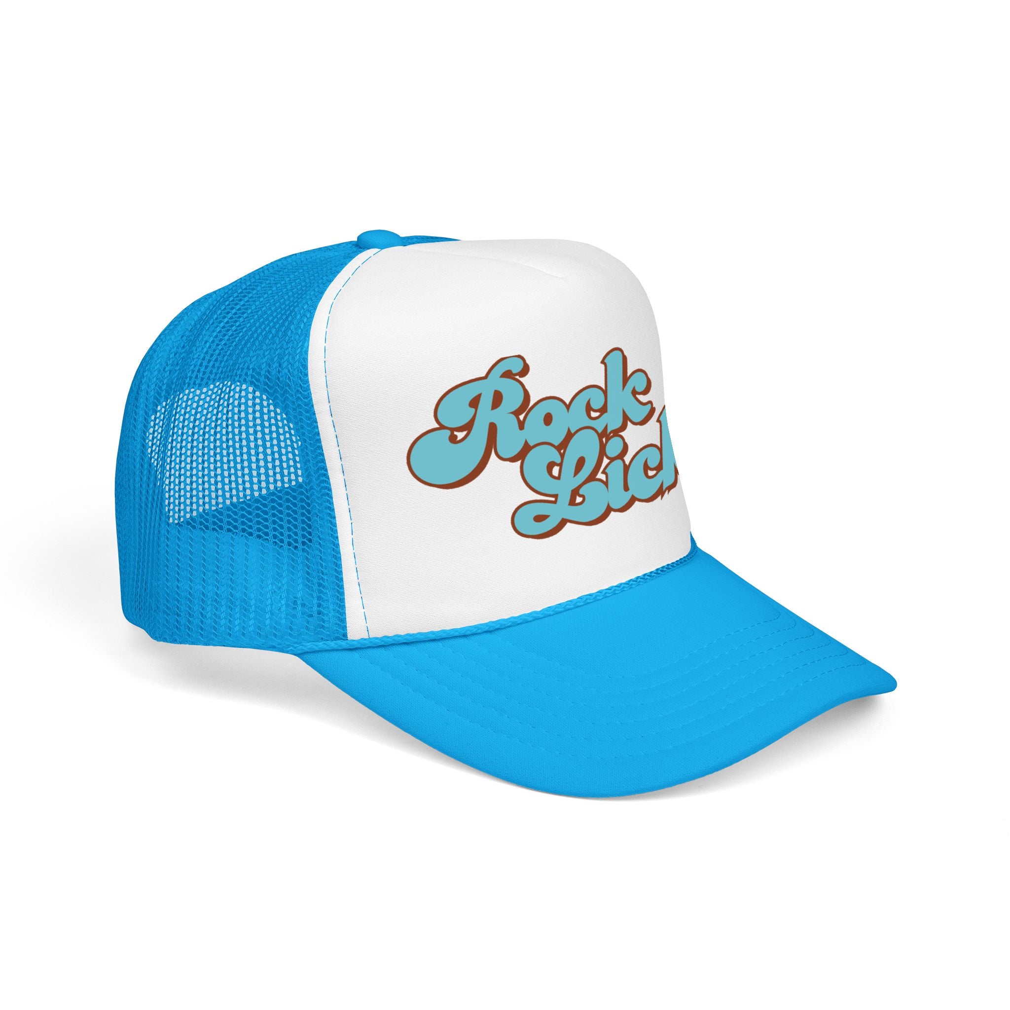 Trucker Hat: Rock Licker (blue text)