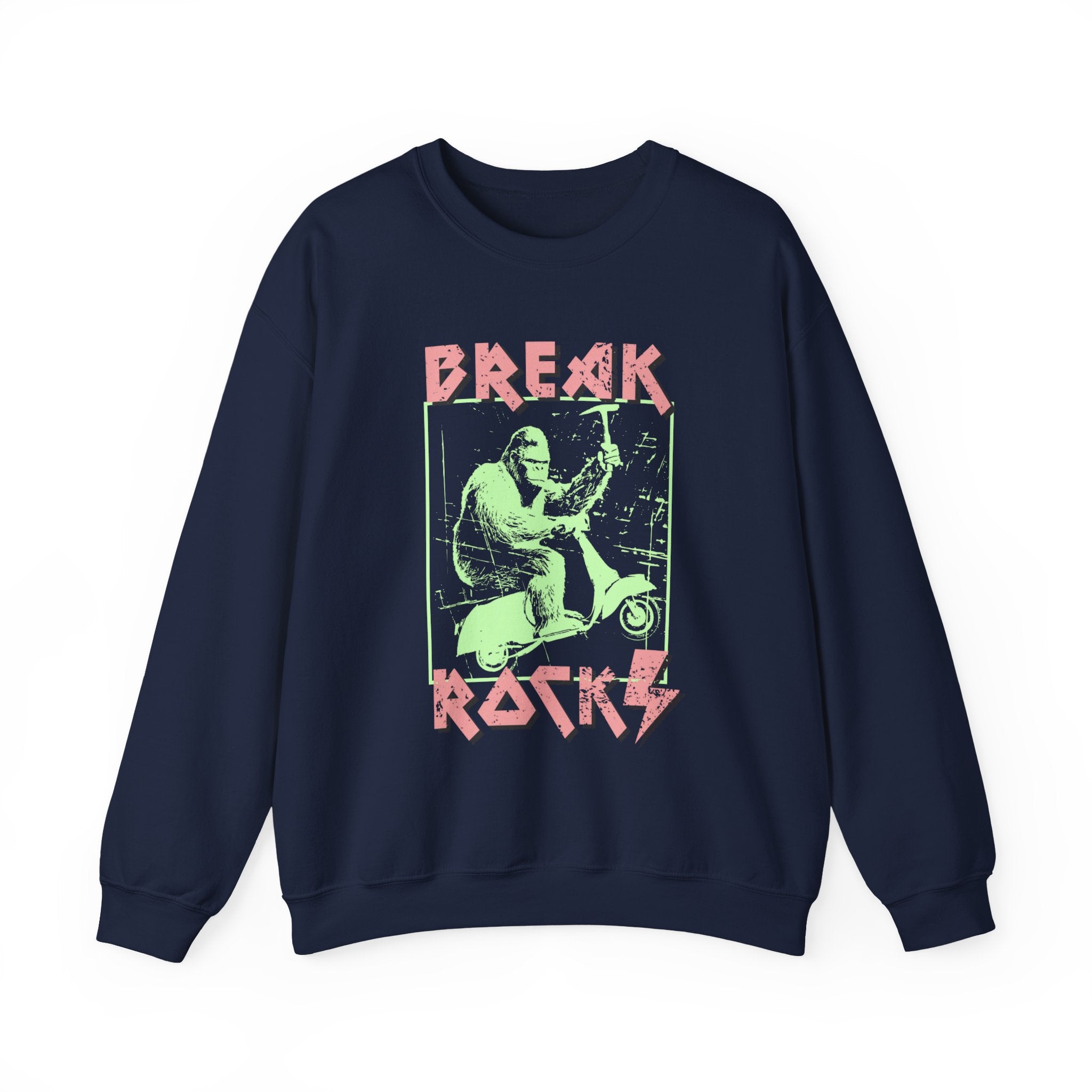 Sweatshirt Crewneck: Bigfoot - Break Rocks
