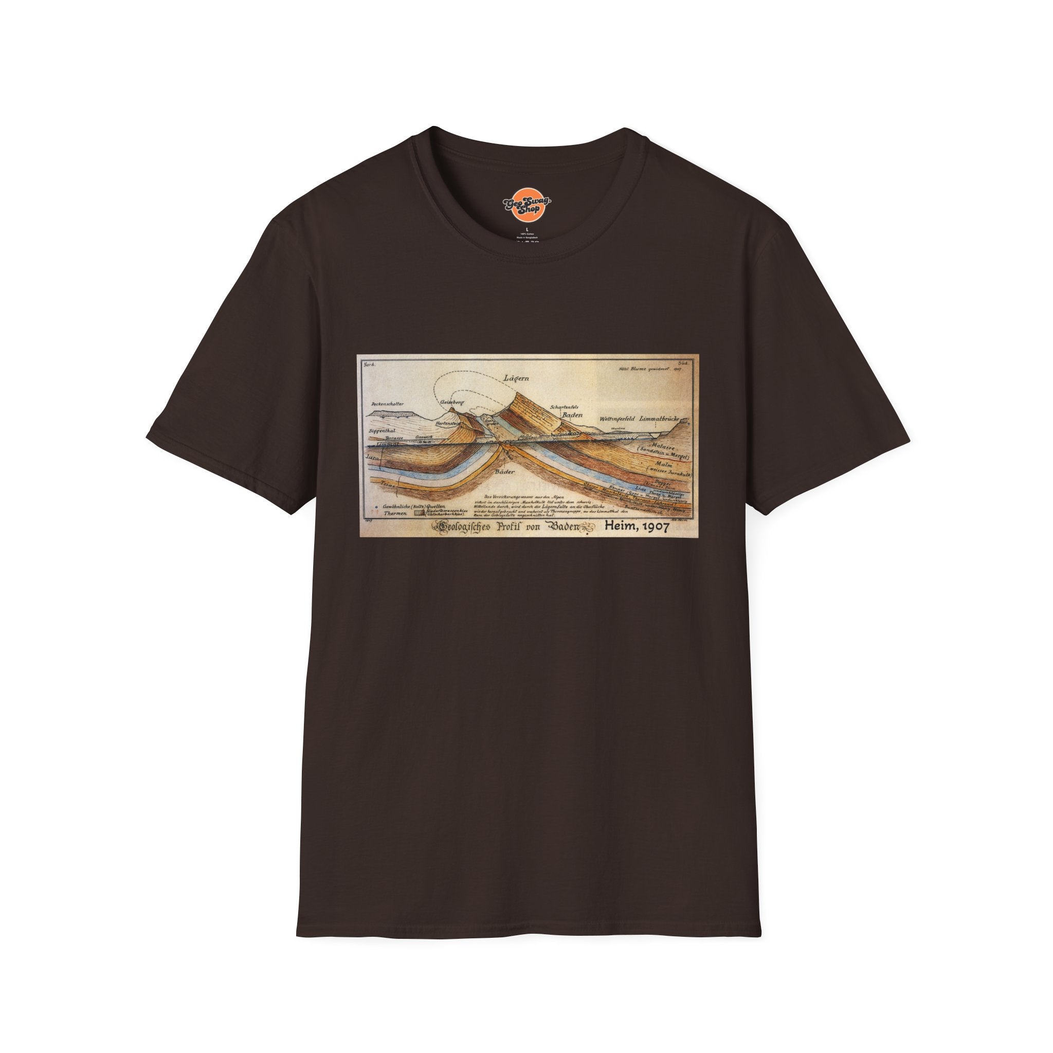 Graphic Tee: Historic Collections - Albert Heim Geology Cross Section 1907