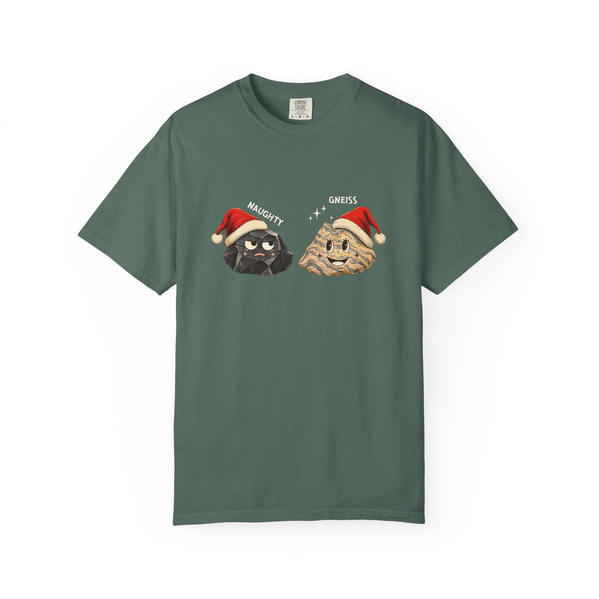 Geology Holiday T-Shirt: Naughty or Gneiss