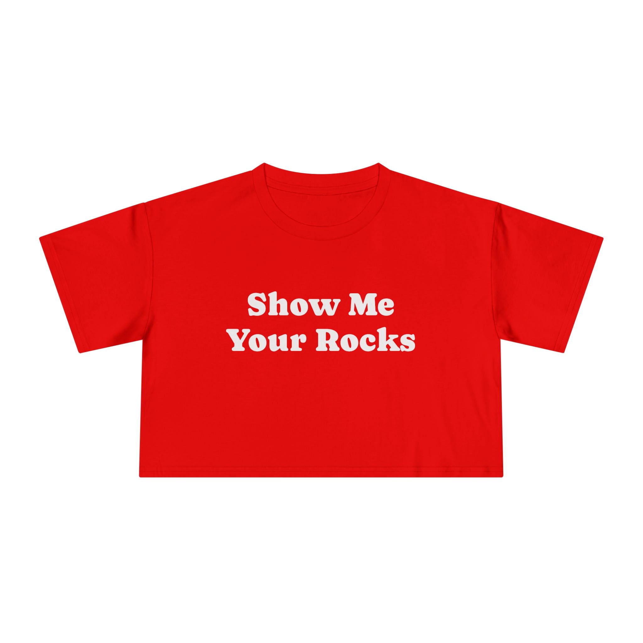 Red Women's Geology T-Shirt -  Rock Show Me Your Rocks