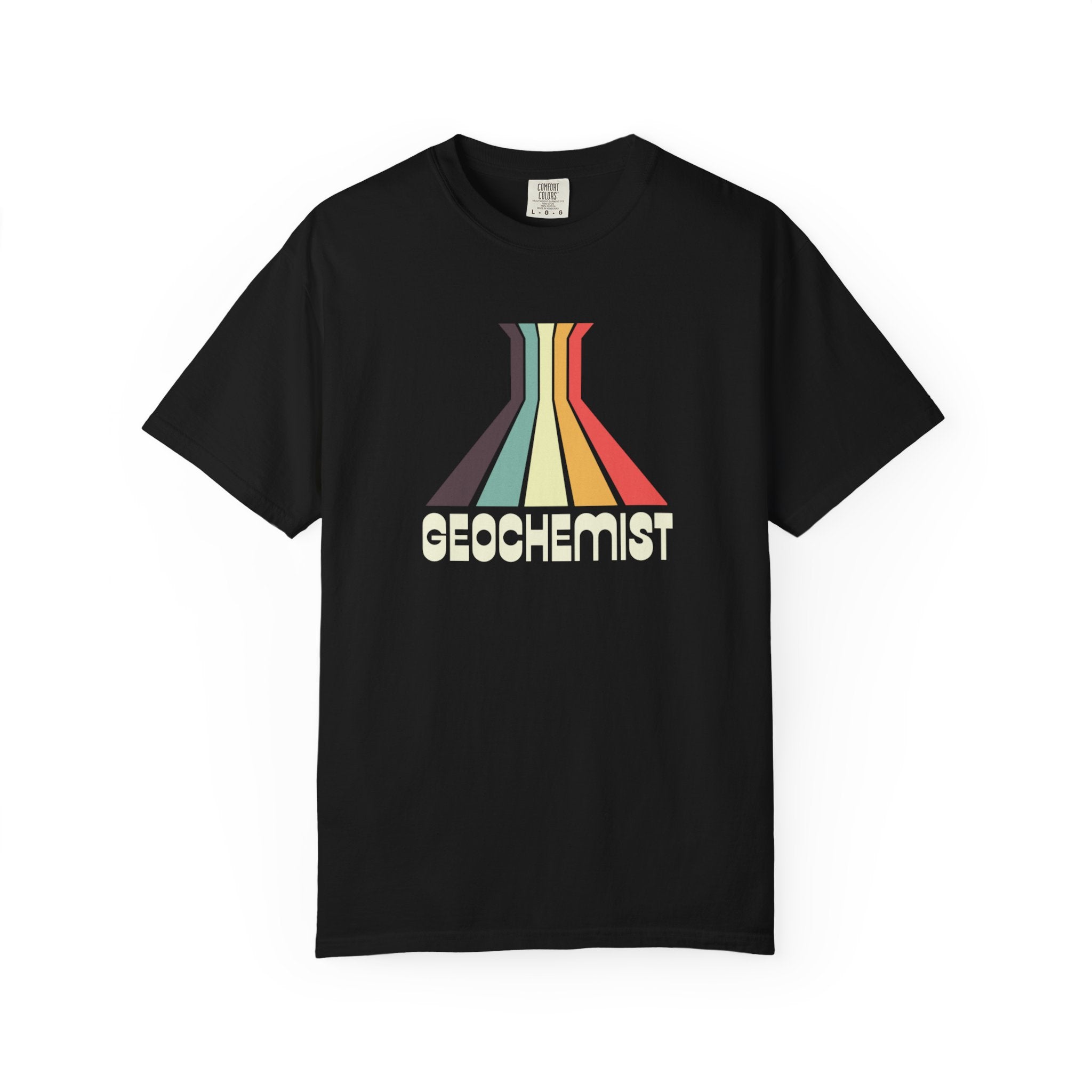 Black Funny Geology T-Shirt: Discipline - Geochemist