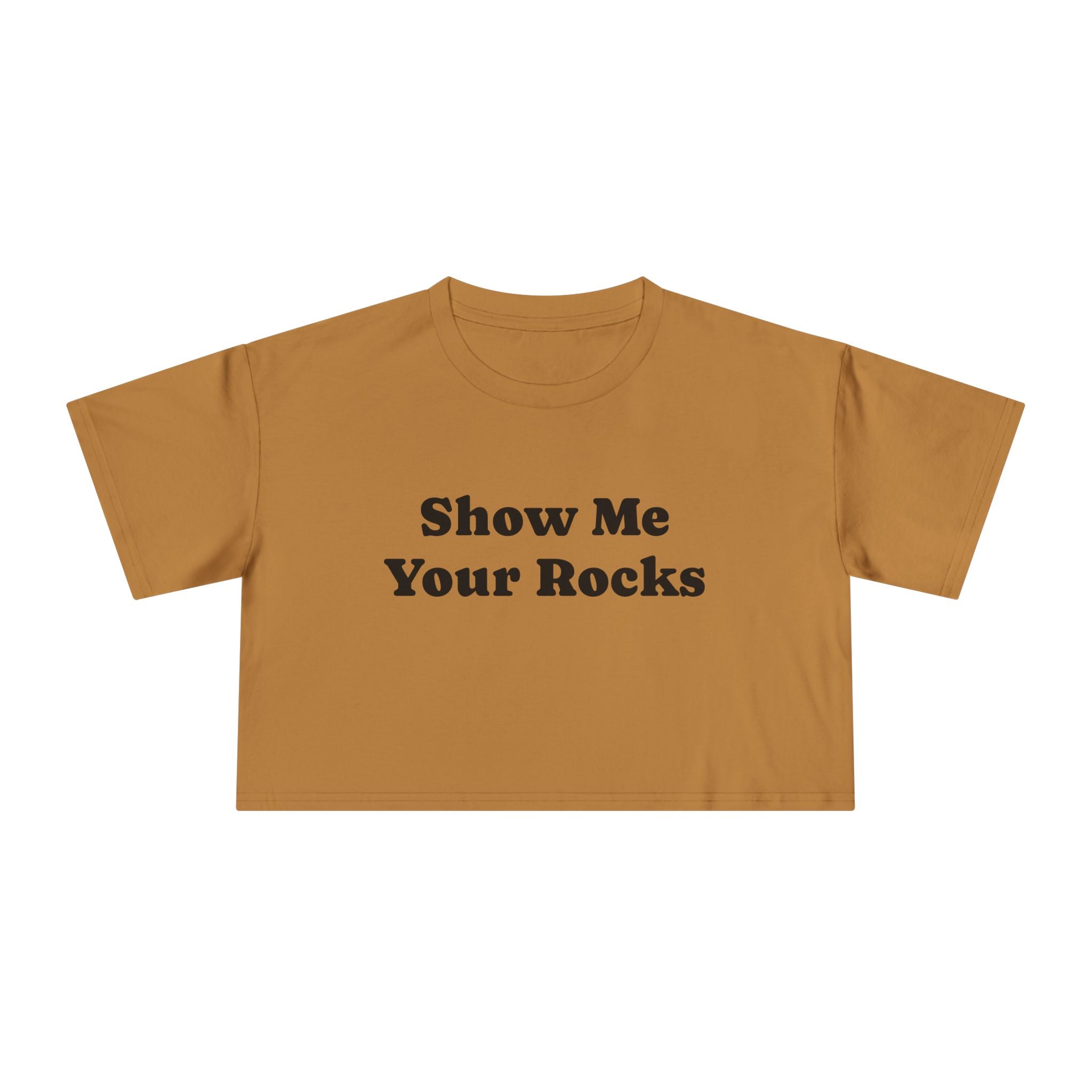 Crop Tee: Rock Show Me Your Rocks