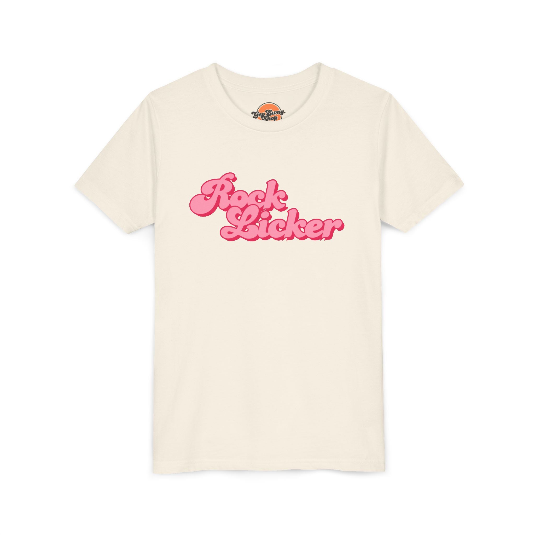 Heather Columbia Blue Toddler Geology T-Shirt: Lil Rock Licker Multi Color Retro Colors Text
