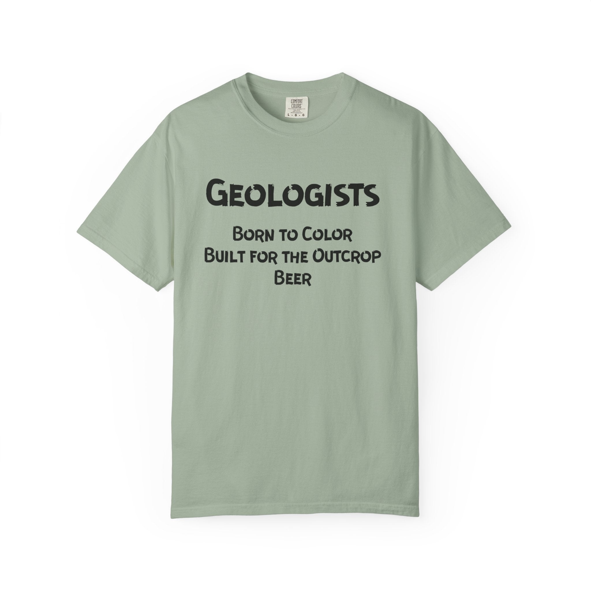 True Navy Funny Geology T-Shirt: Geologist - Born to Color, Built for the Outcrop, Beer