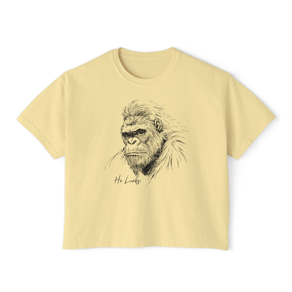 Peachy Women's Bigfoot T-Shirt - Bigfoot - He Lurks