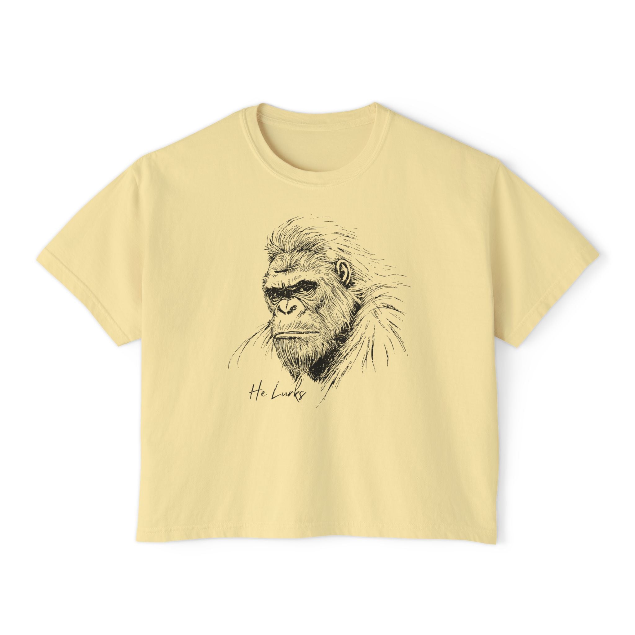 Peachy Women's Bigfoot T-Shirt - Bigfoot - He Lurks
