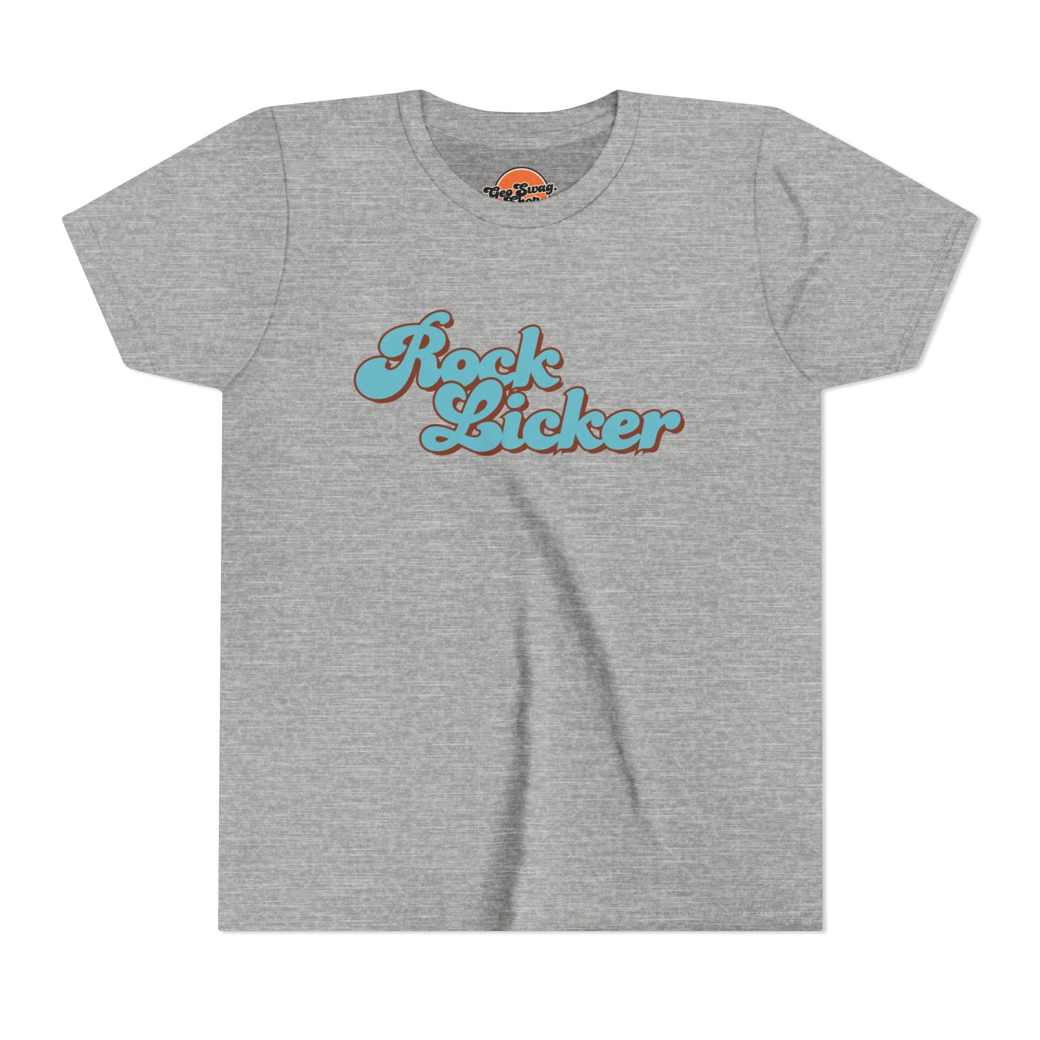 Youth Tee: Rock Licker Blue Text