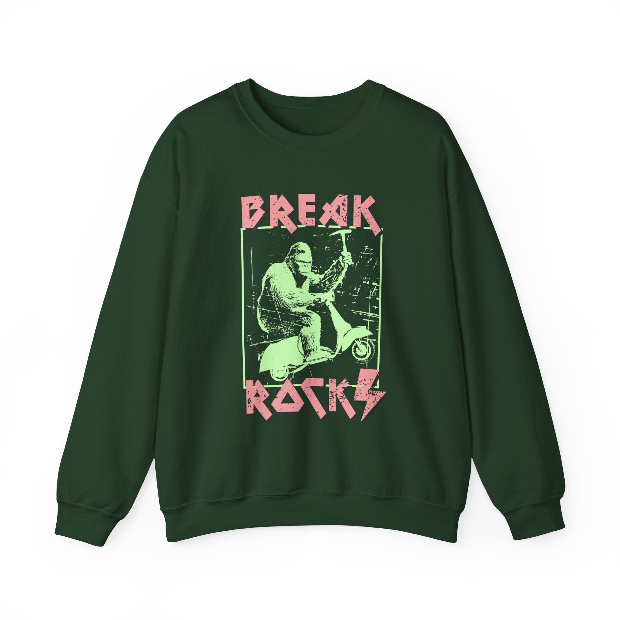 Sweatshirt Crewneck: Bigfoot - Break Rocks