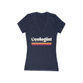 Women's V-Neck Tee: Geologist - AKA Rock Licker