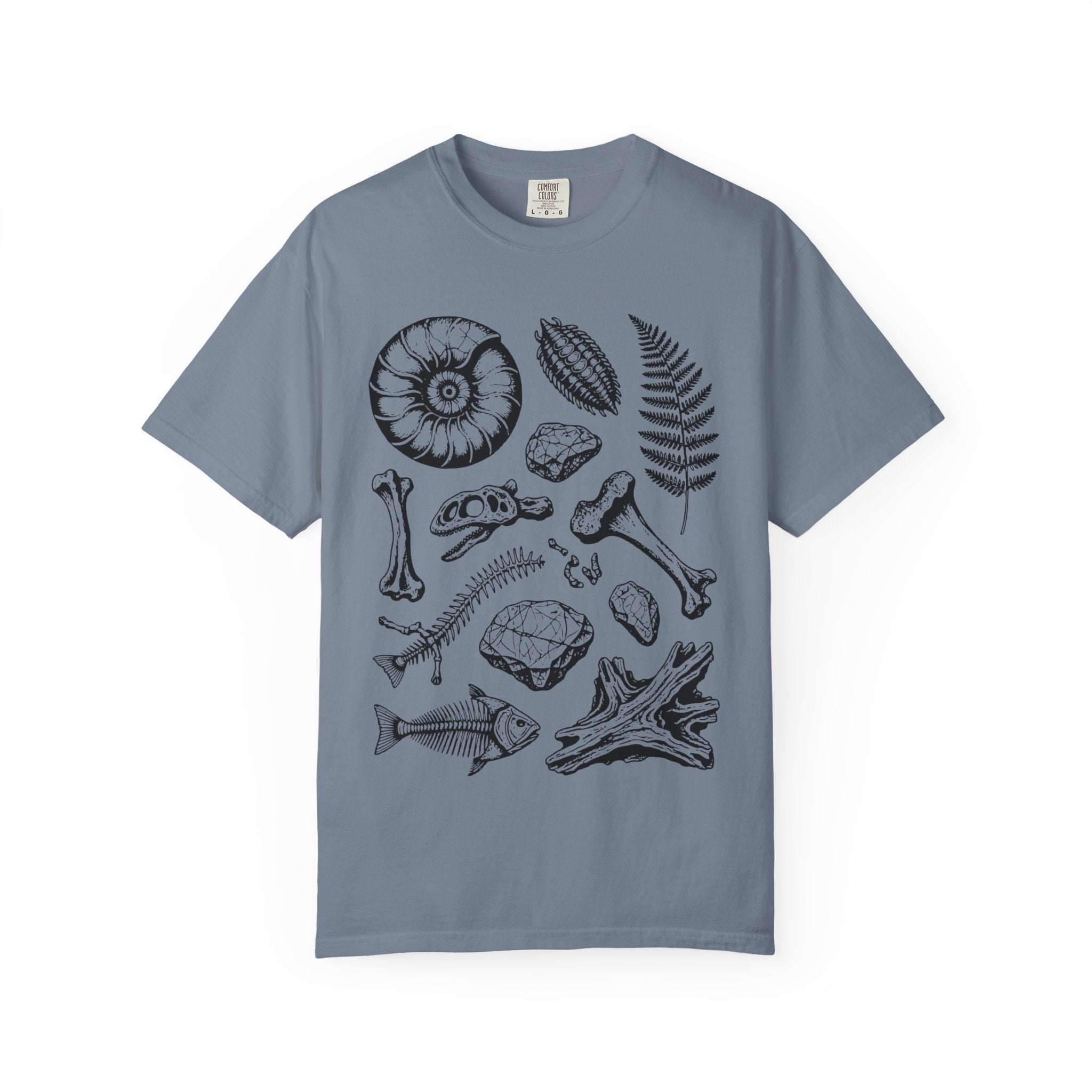 Orchid Funny Geology T-Shirt: Fossils and more Fossils