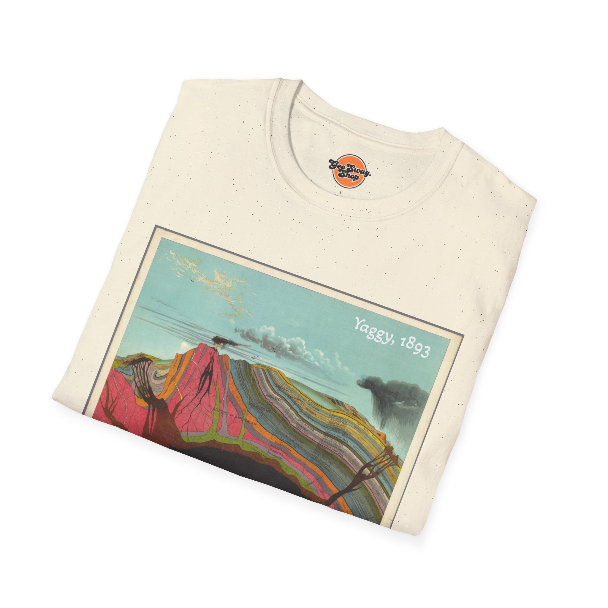 Graphic Tee: Historic Collections - Levi Yaggy Geology Cross Section 1893