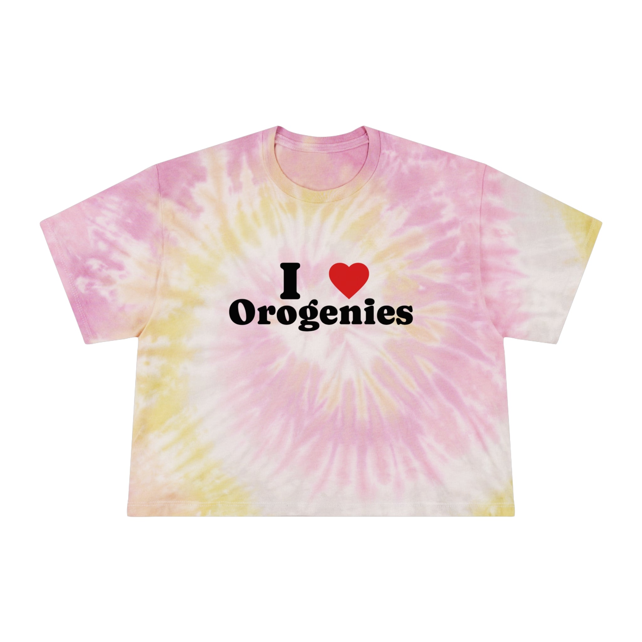 Lagoon Women's Geology T-Shirt -  I Love Orogenies Tie-Dye