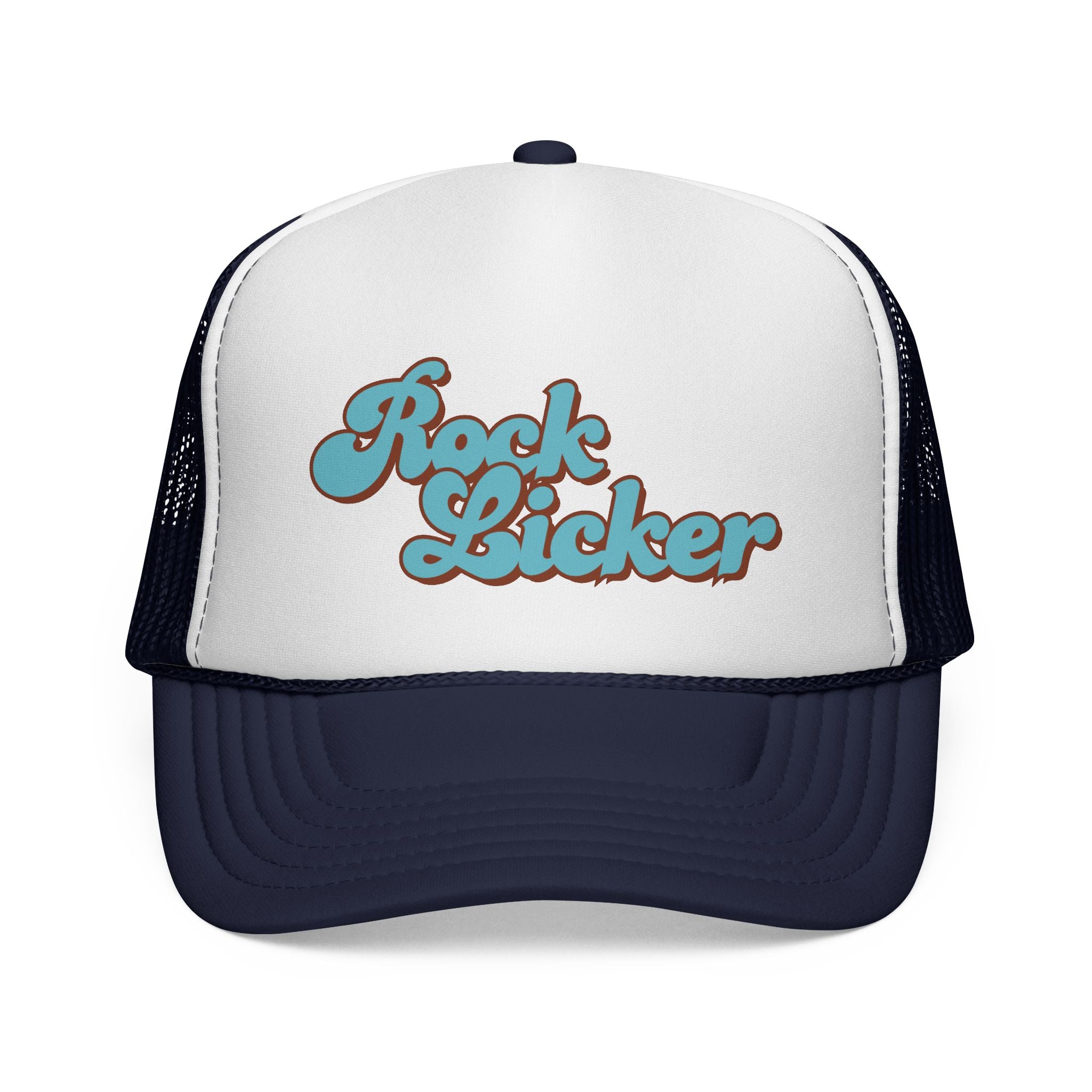 Hat: Trucker Hat Rock Licker Blue
