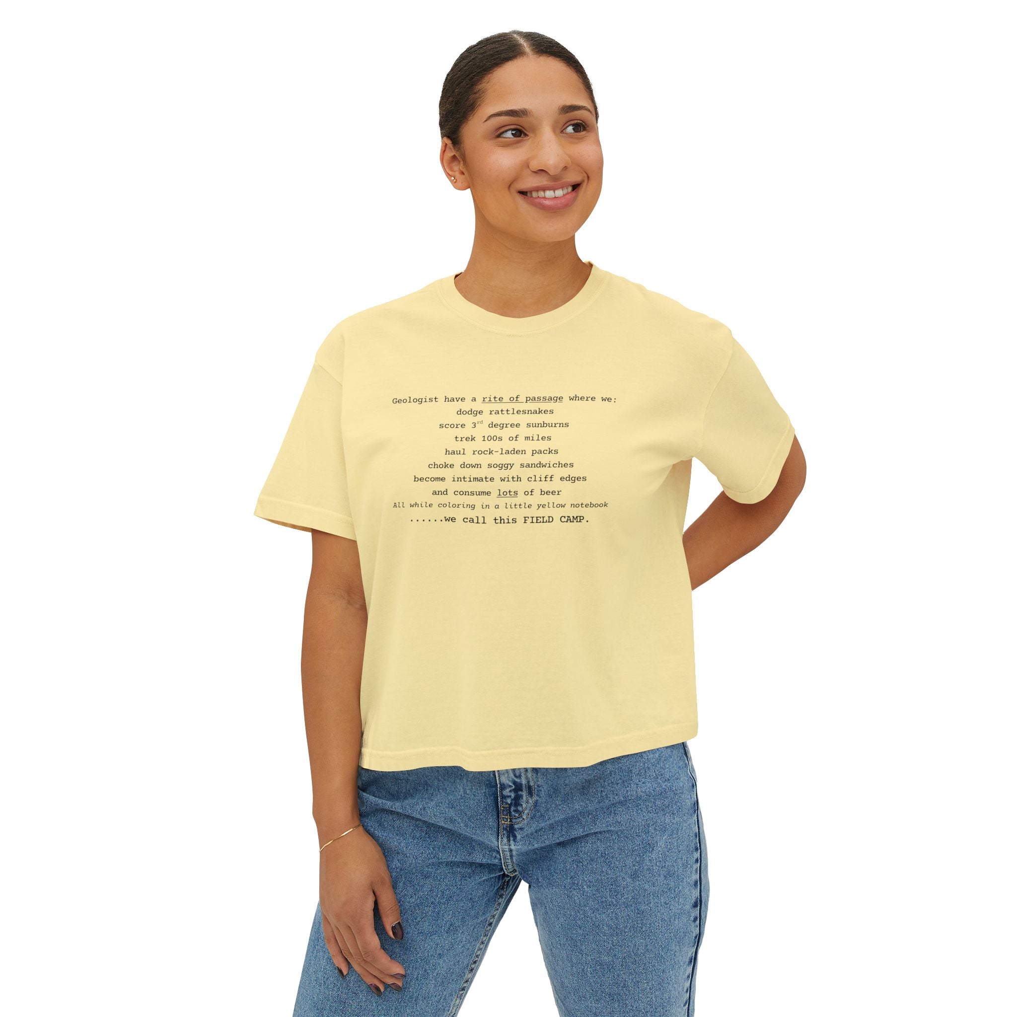 Boxy Tee: We Call This Field Camp