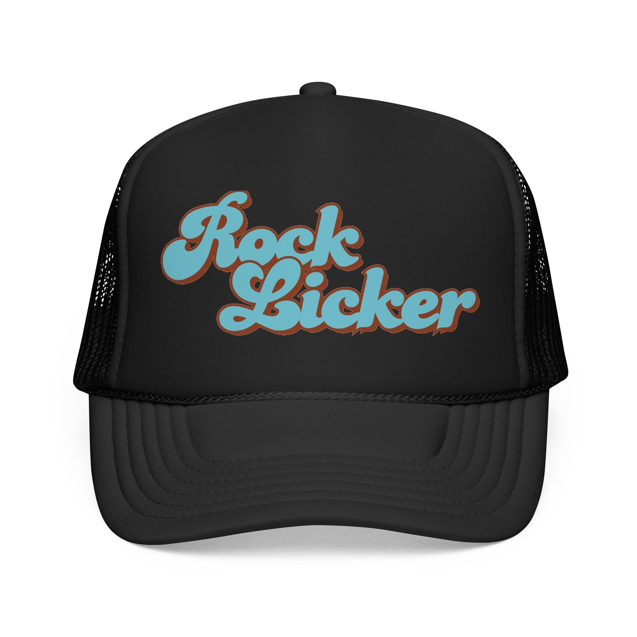 Trucker Hat: Rock Licker (blue text)