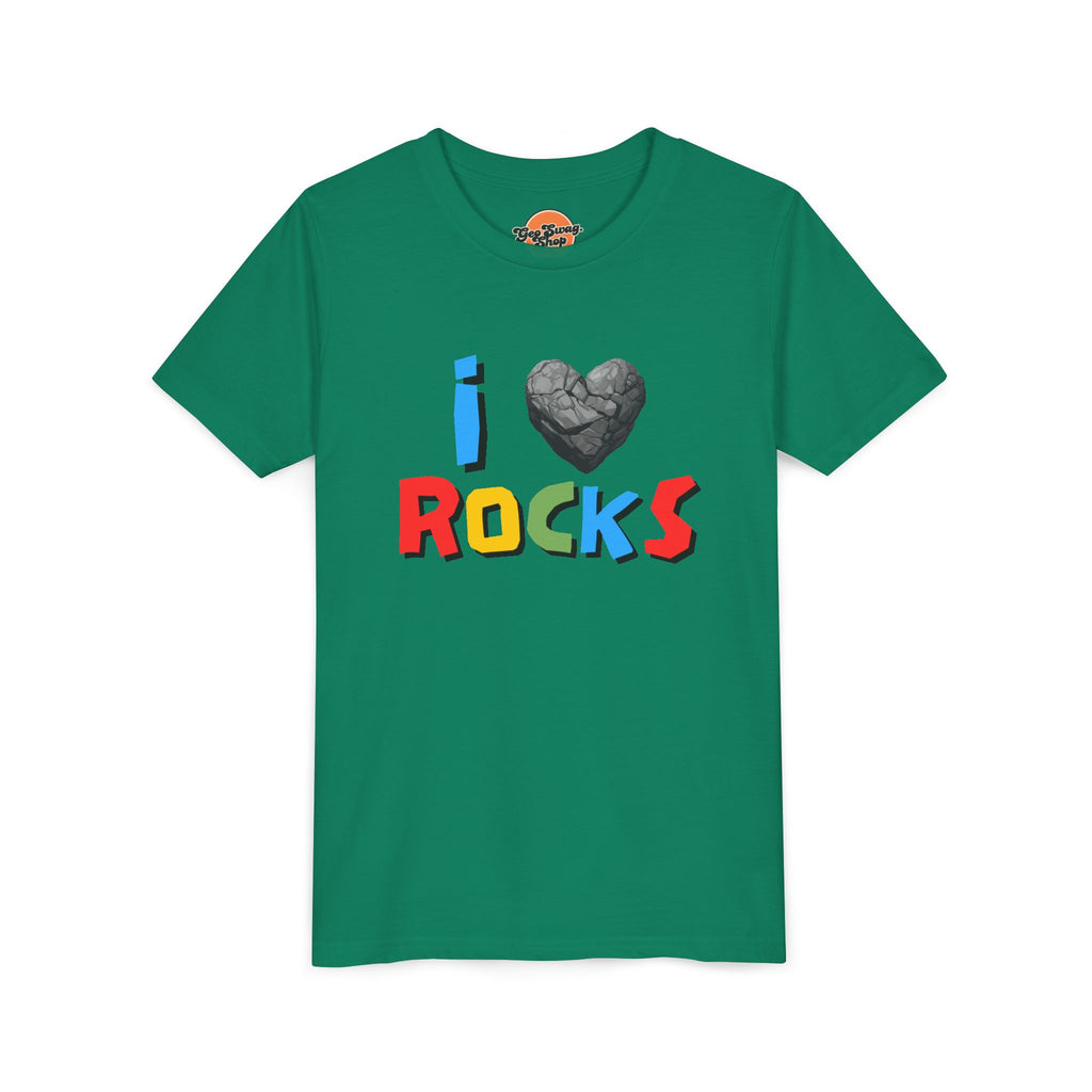 Youth Tee: I Love Rocks