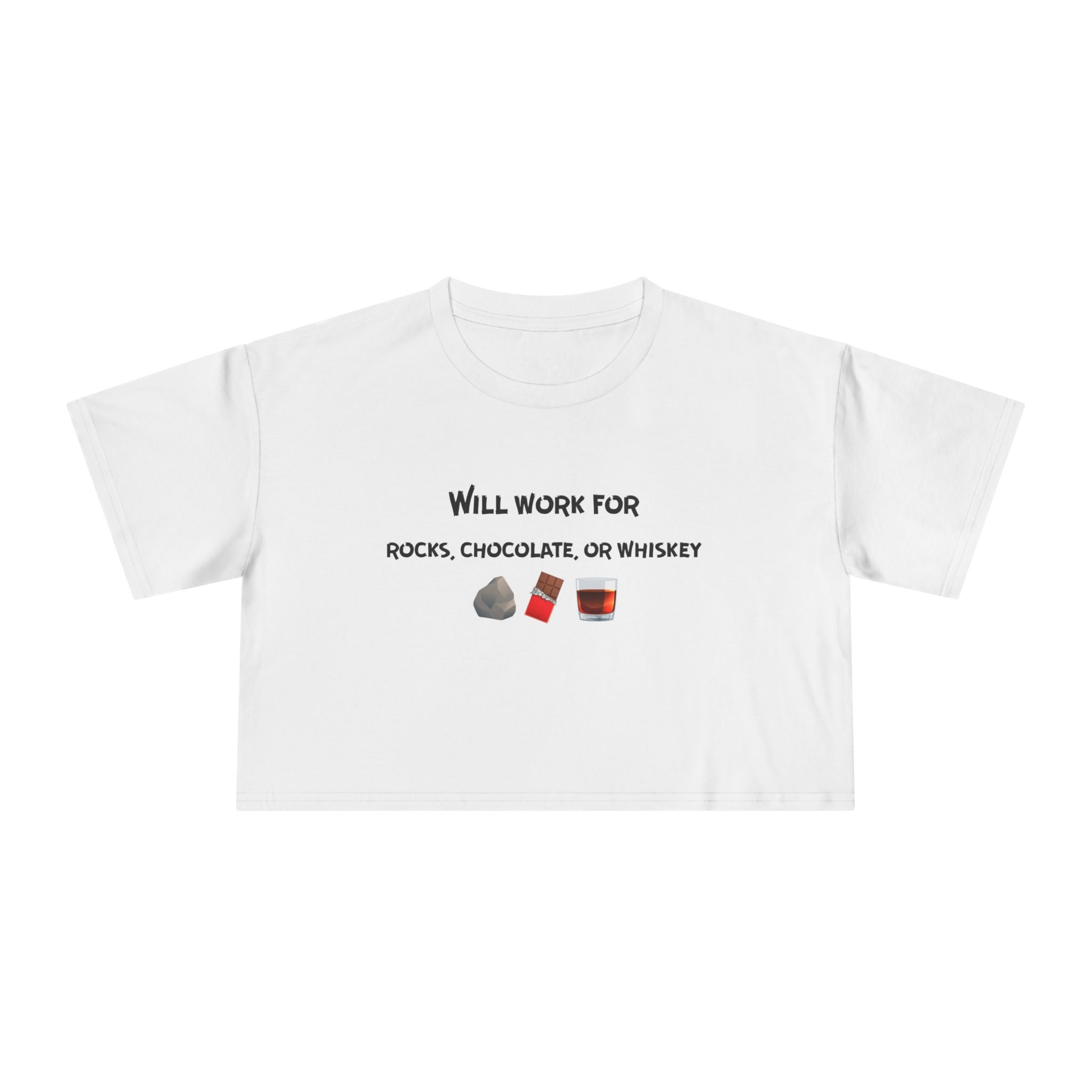 Pale Pink Women's Geology T-Shirt -  Rocks, Chocolate, or Whiskey