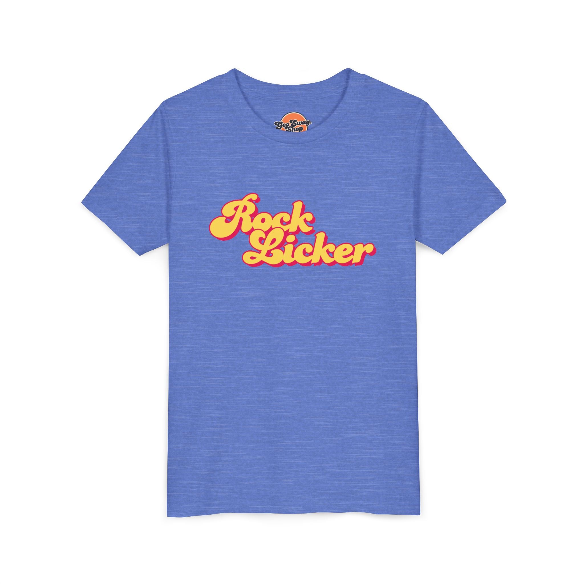 Black Heather Toddler Geology T-Shirt: Lil Rock Licker Multicolored Text