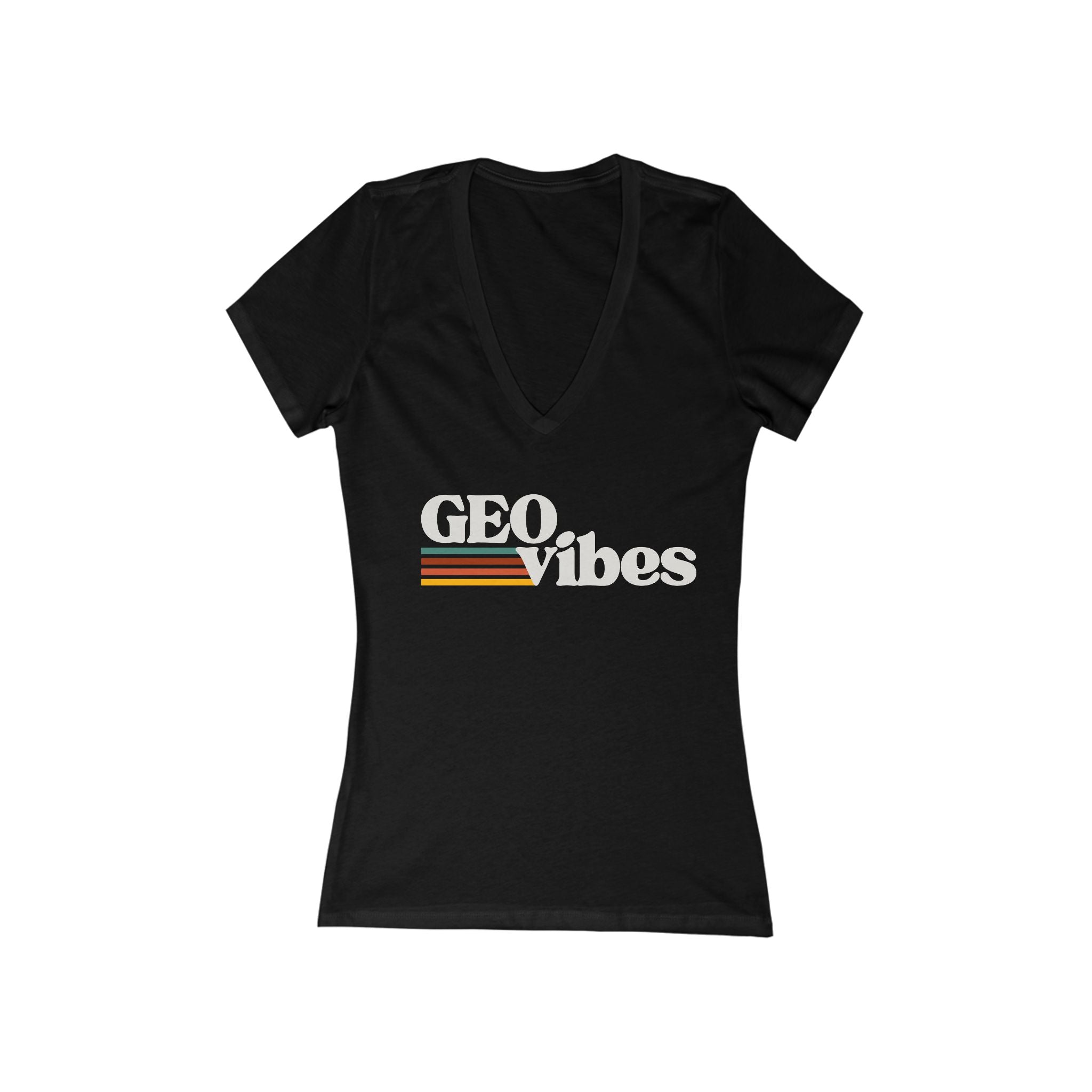 Women's V-Neck Tee: GEO Vibes