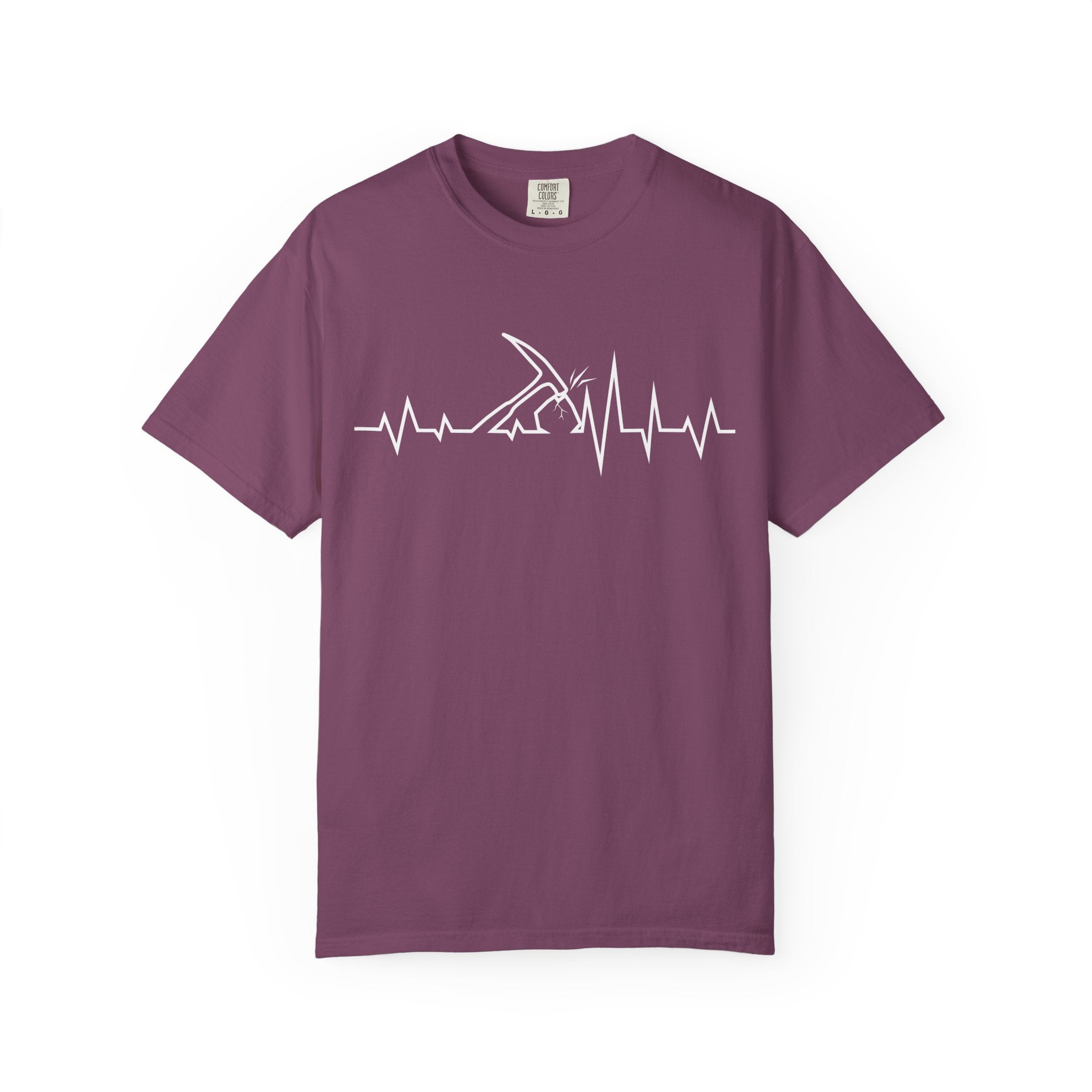 True Navy Funny geology t-shirt - Heartbeat of a Geologist
