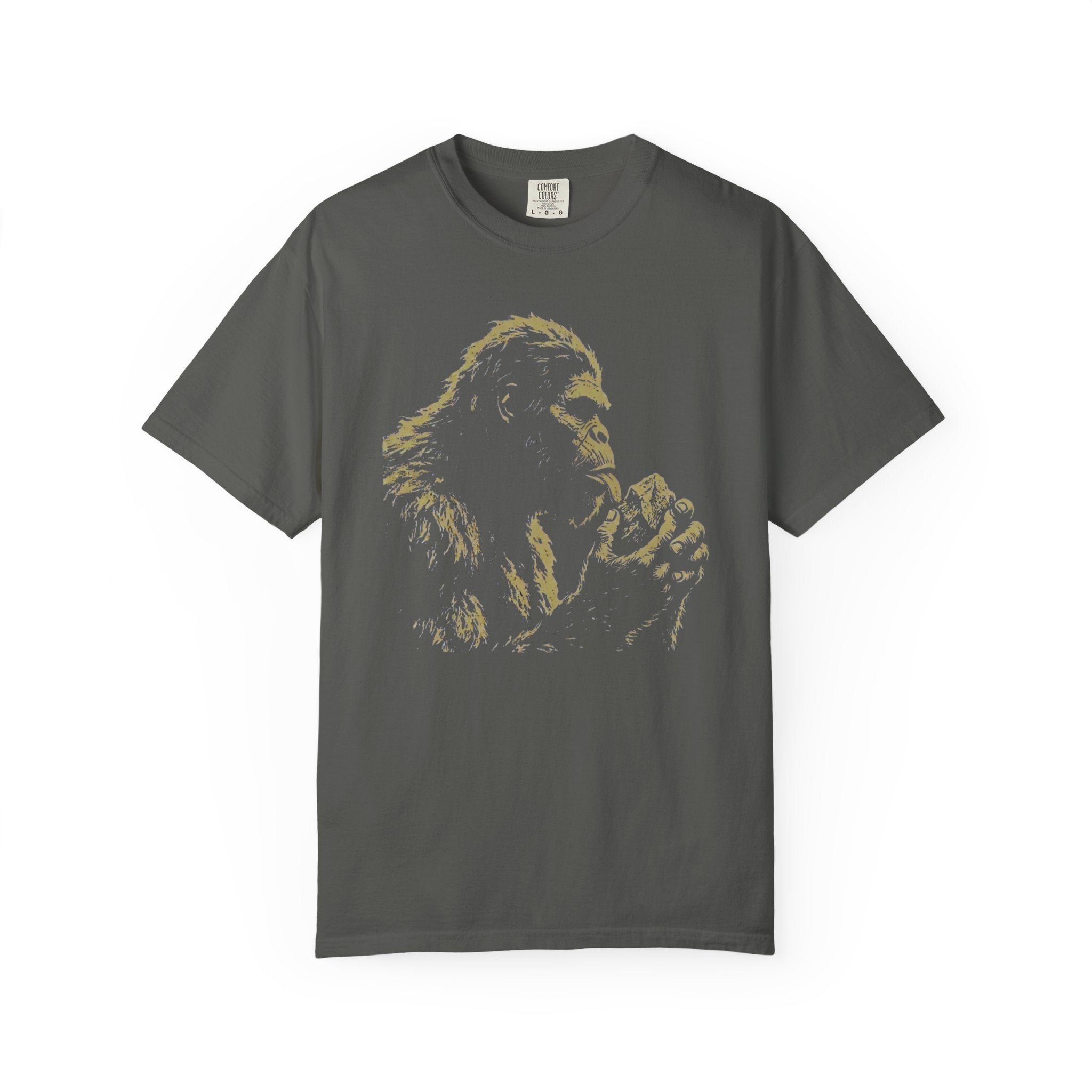 Black Funny Geology T-Shirt -Bigfoot Rock Licker