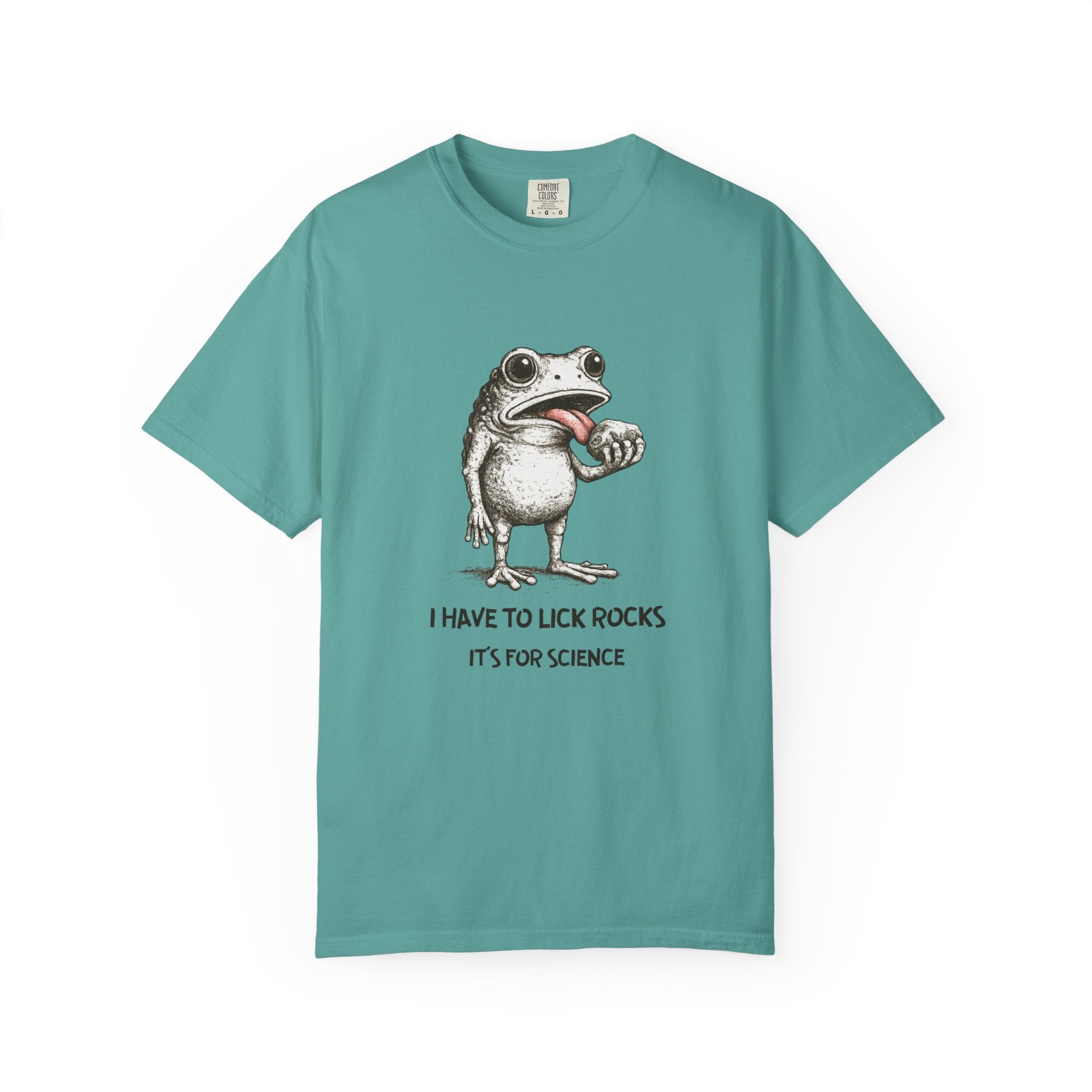 Chambray Funny Geology T-Shirt: I Have to Lick Rocks....It's for Science