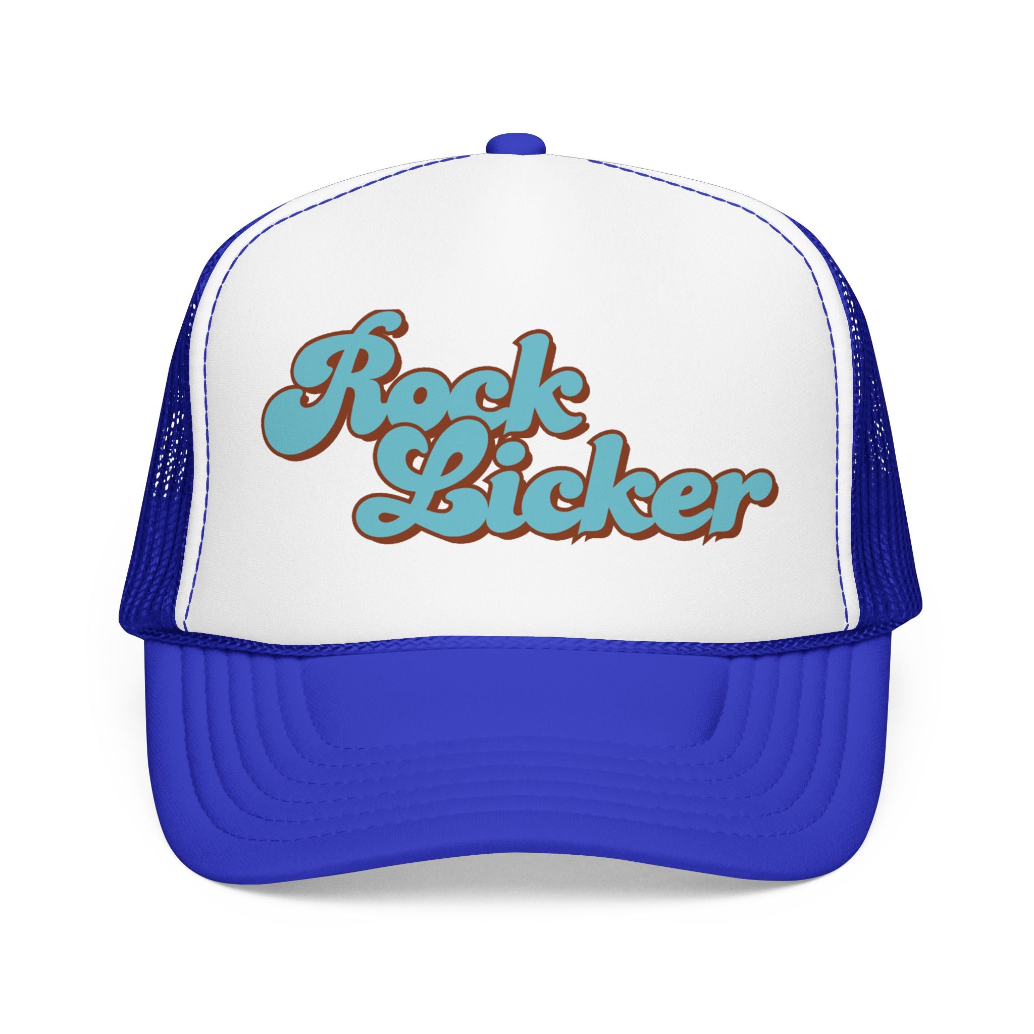 Trucker Hat: Rock Licker (blue text)