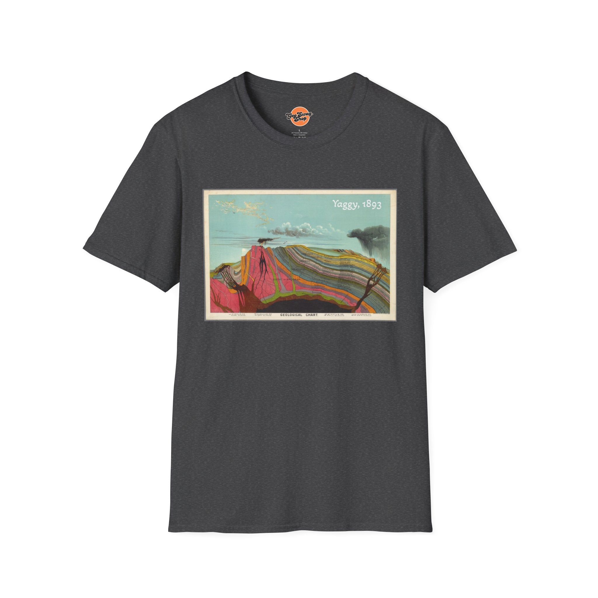 Graphic Tee: Historic Collections - Levi Yaggy Geology Cross Section 1893
